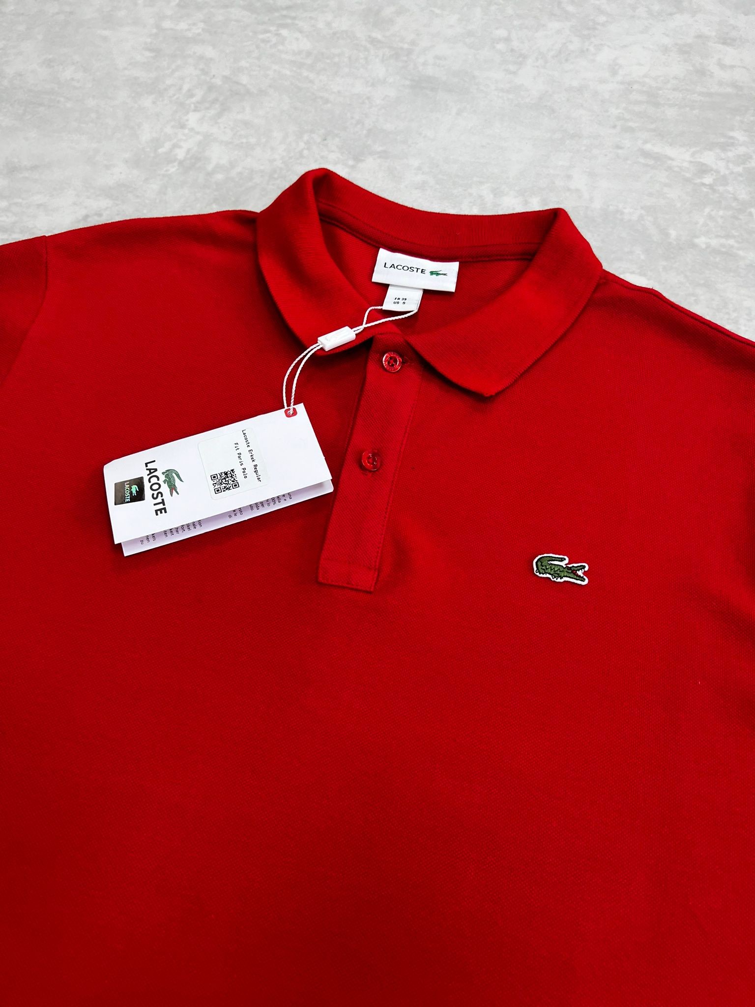 Classic Patch Mini Logo Polo Yaka Red T-shirt