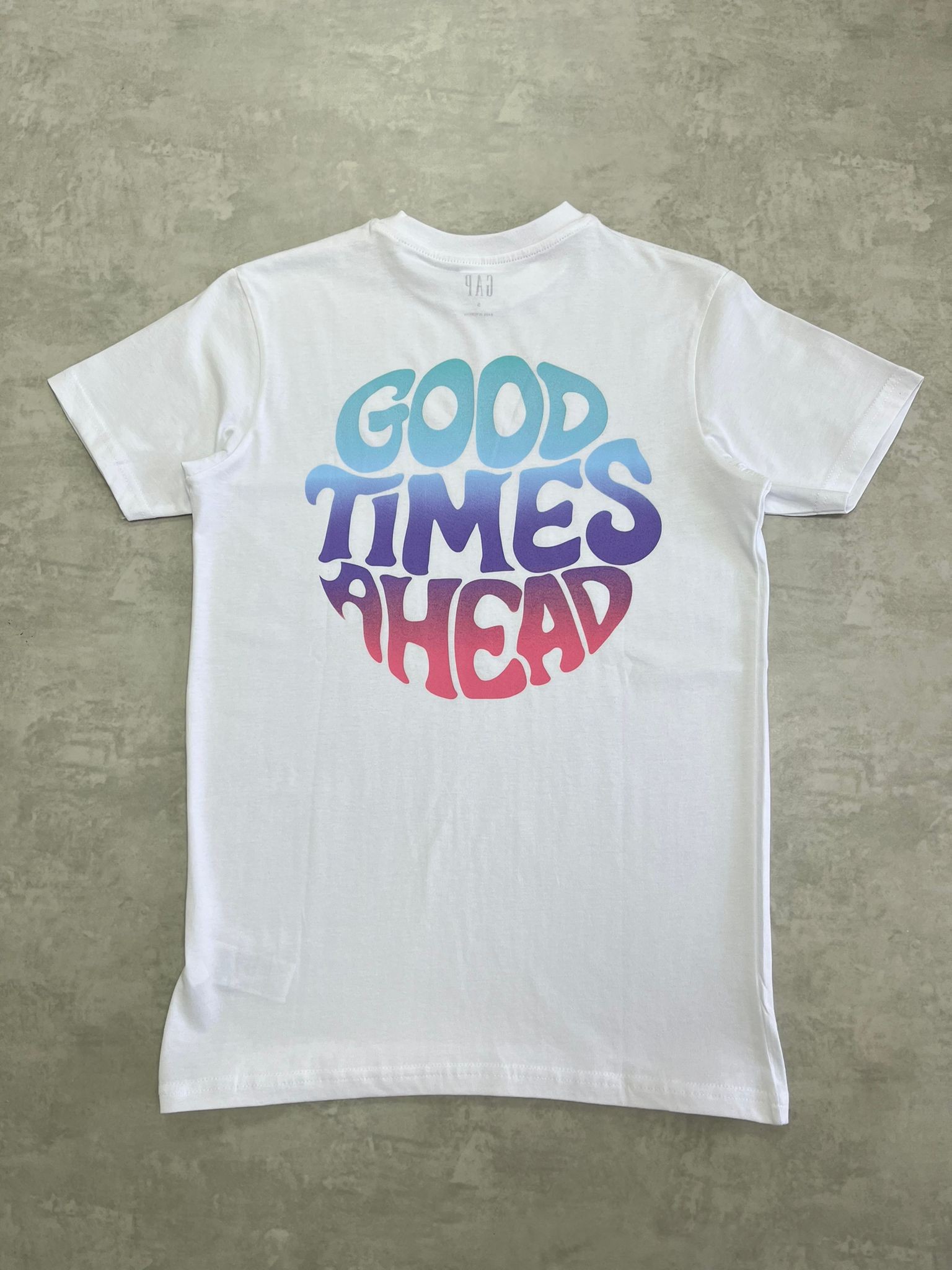 Original Good Times Back Print White T-shirt