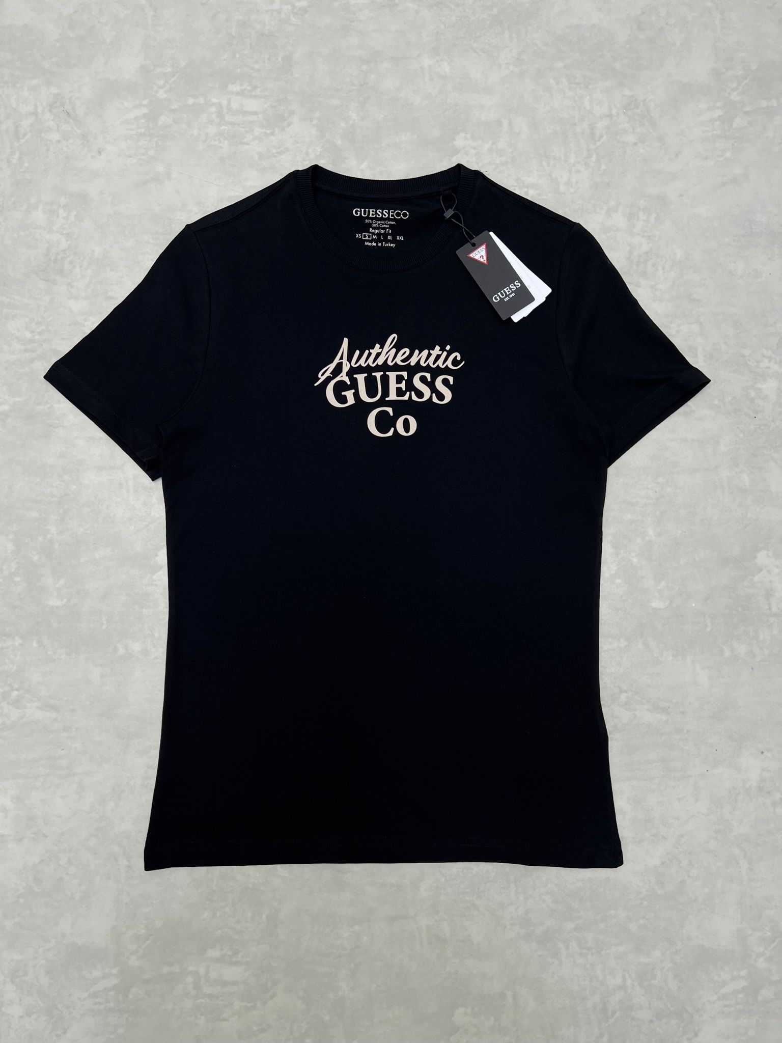 Yeni Sezon Authentic Mid Logo  Black T-shirt