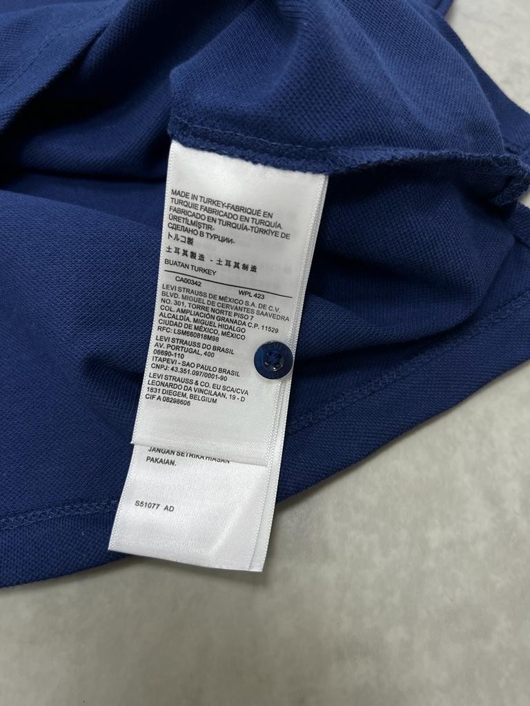 Classic Logo Basic Lacivert Polo Yaka T-shirt