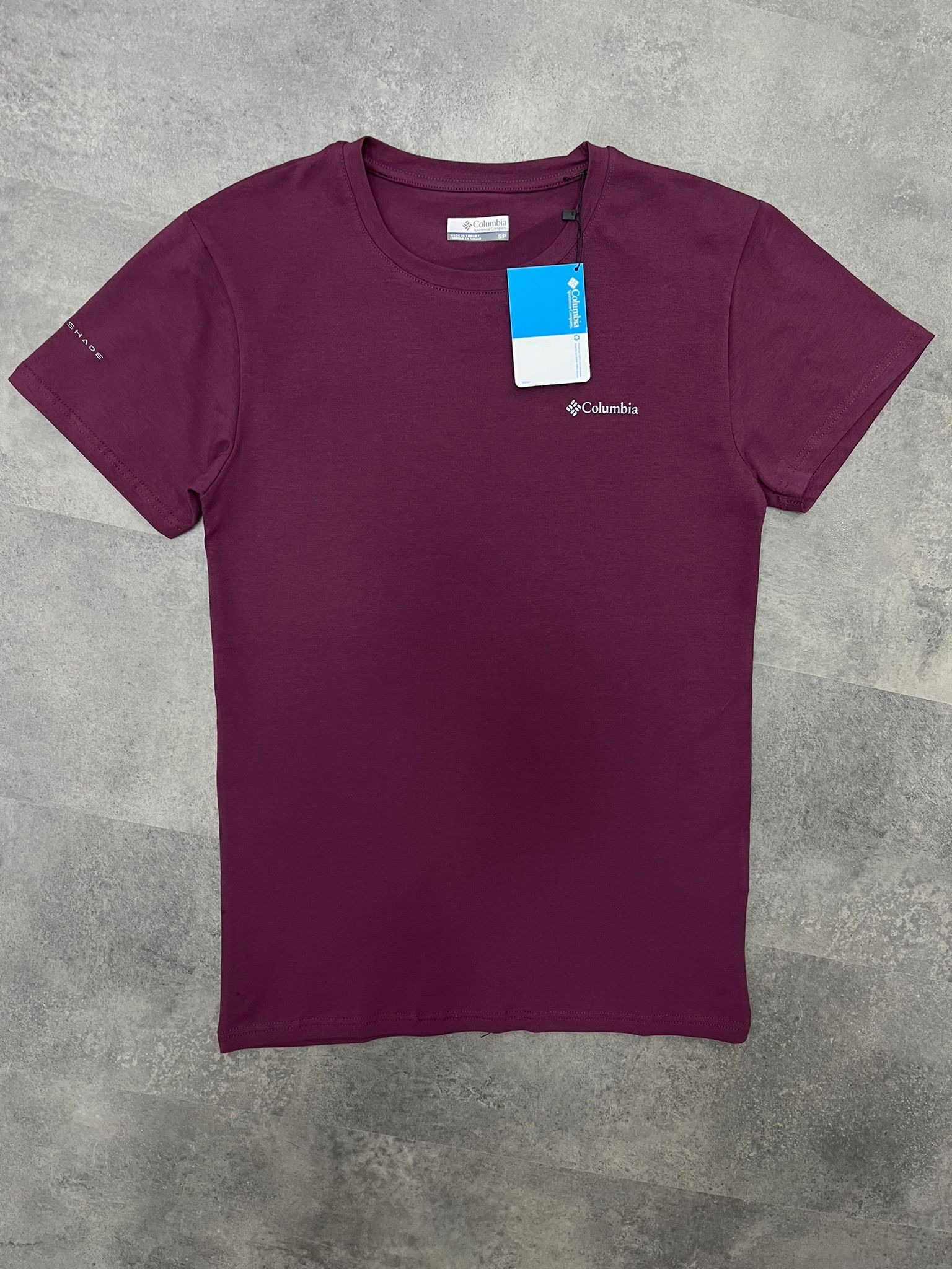 Yeni Sezon Basic Mini Logo Classic Bordo  T-shirt