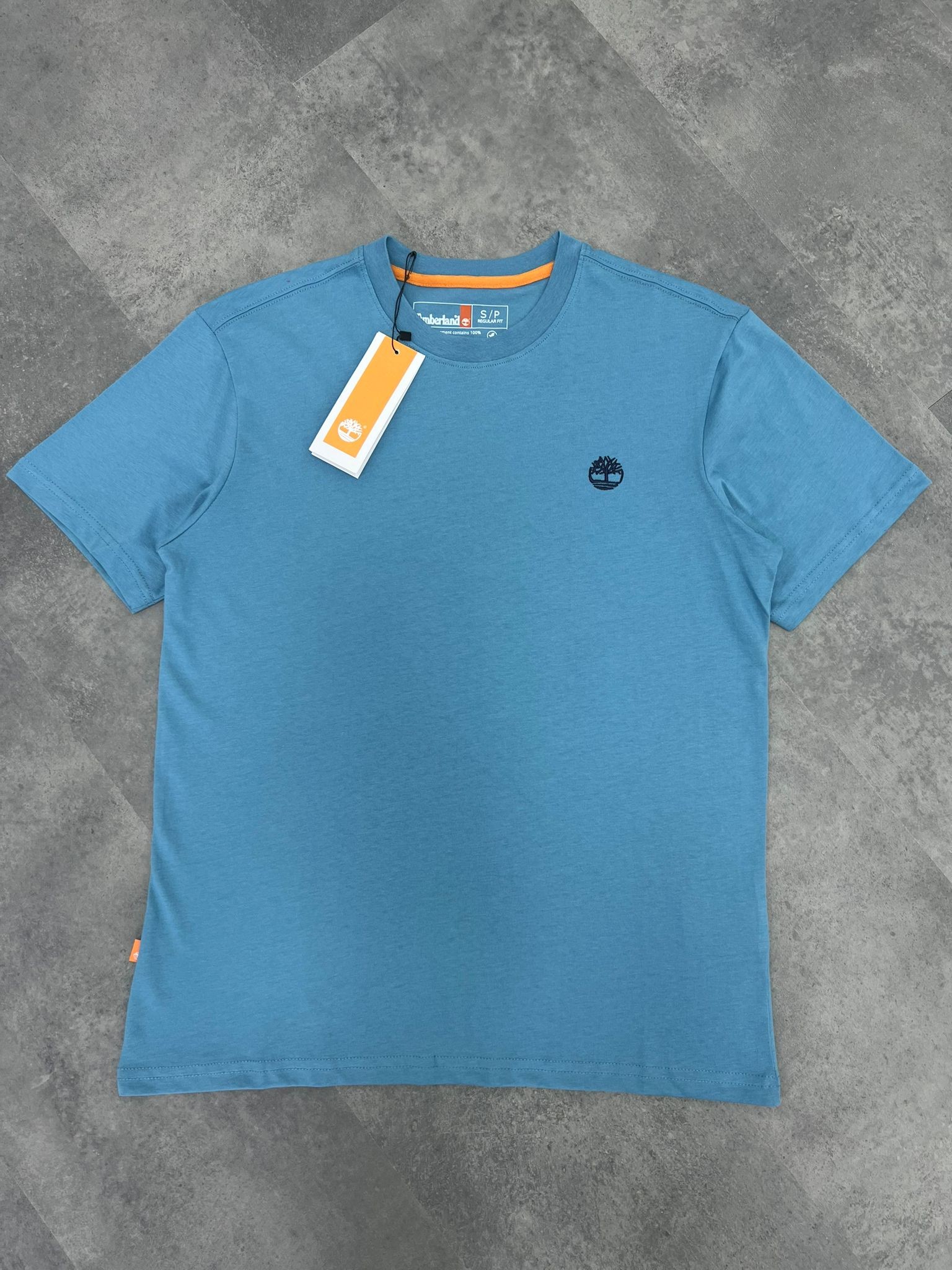 Yeni Sezon Classic Mini Basic Logo Blue T-shirt