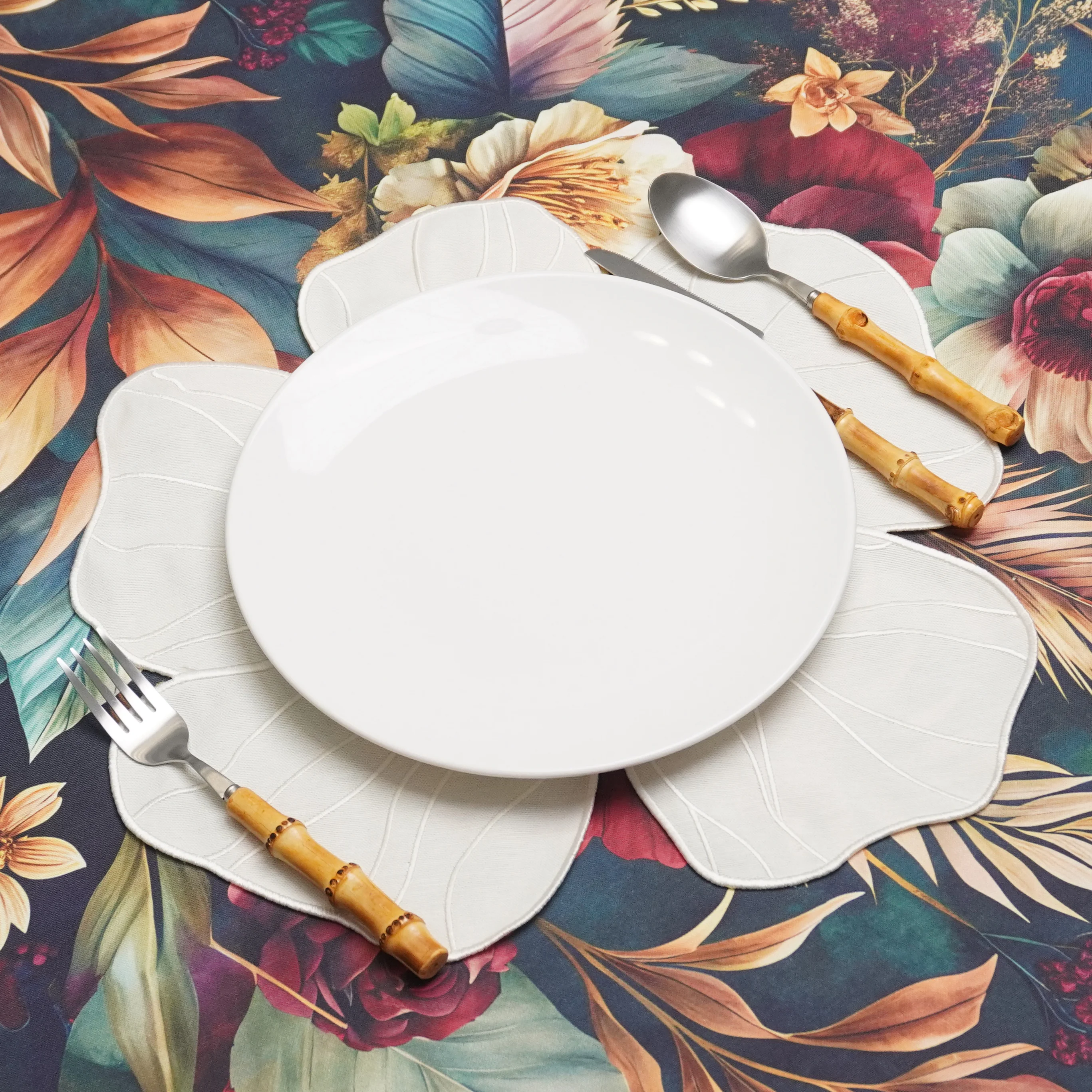 Beyaz Flora Amerikan Servis 2 Adet