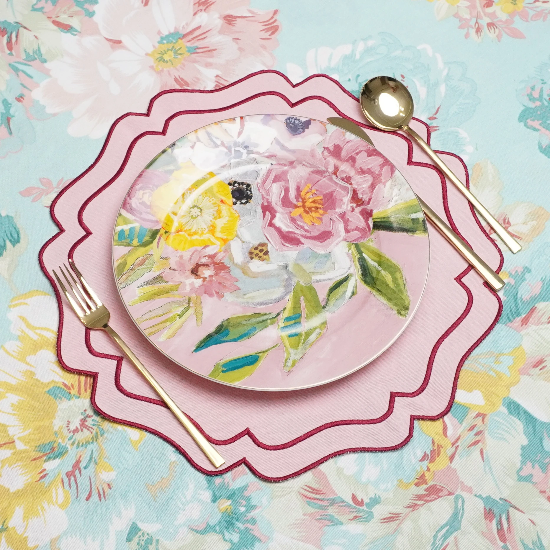 Pembe Amélie Amerikan Servis 2 Adet