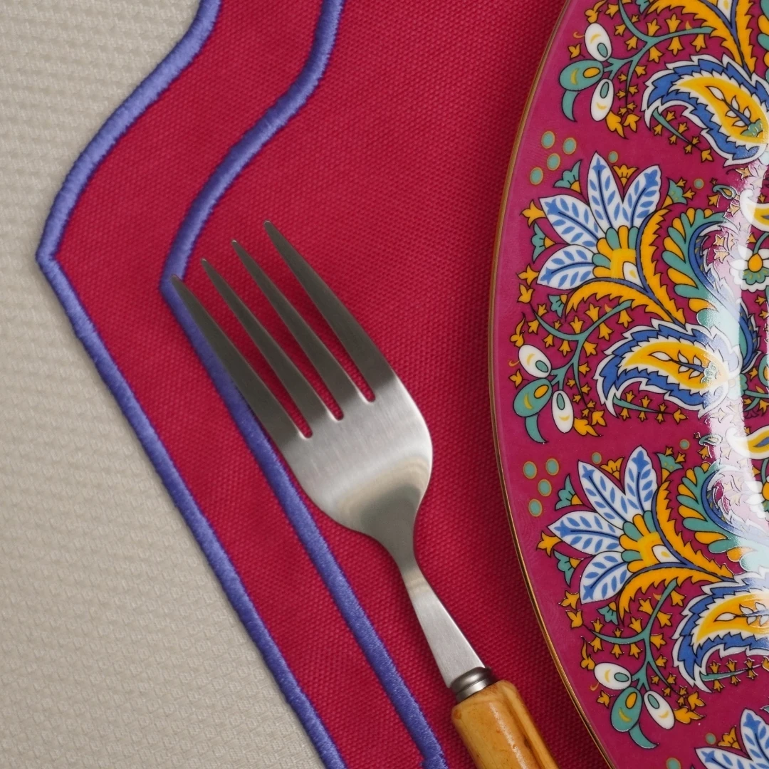 Bordo Liora Amerikan Servis 2 Adet