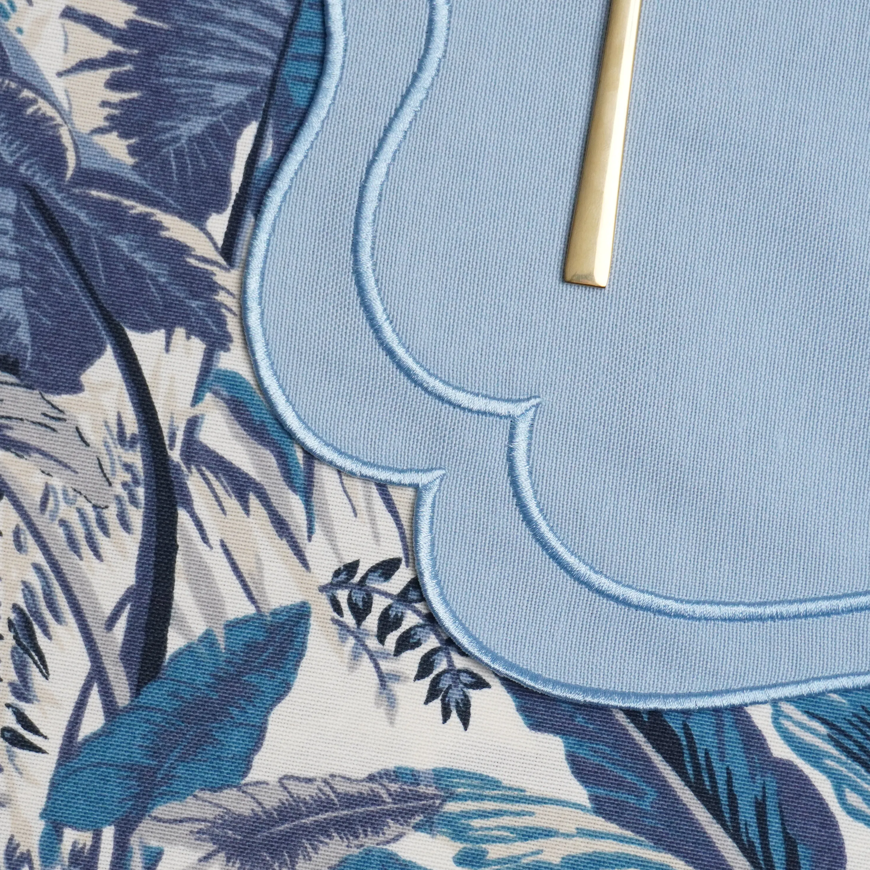 Mavi Elise Amerikan Servis 2 Adet