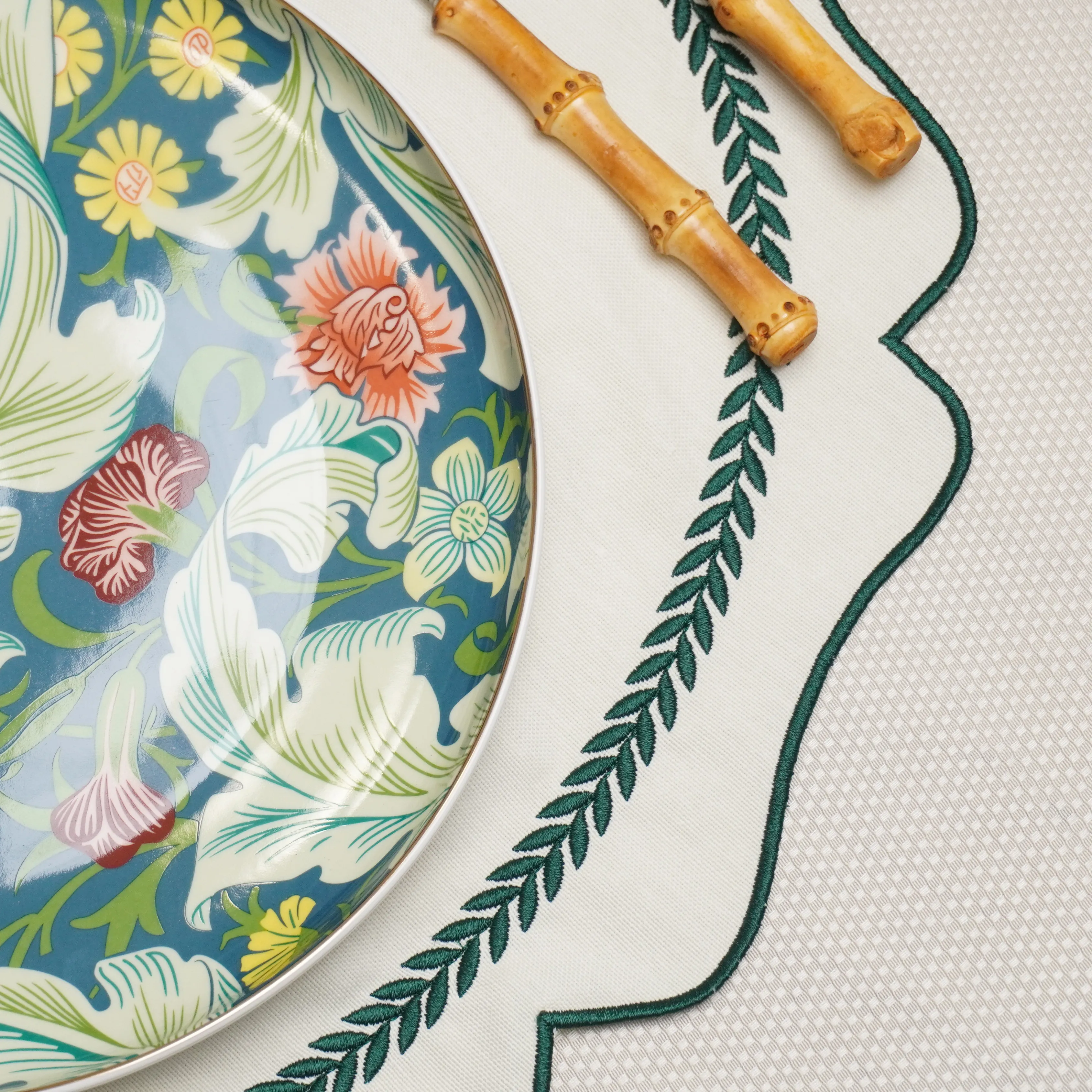 Krem Yeşil Olive Amerikan Servis 2 Adet