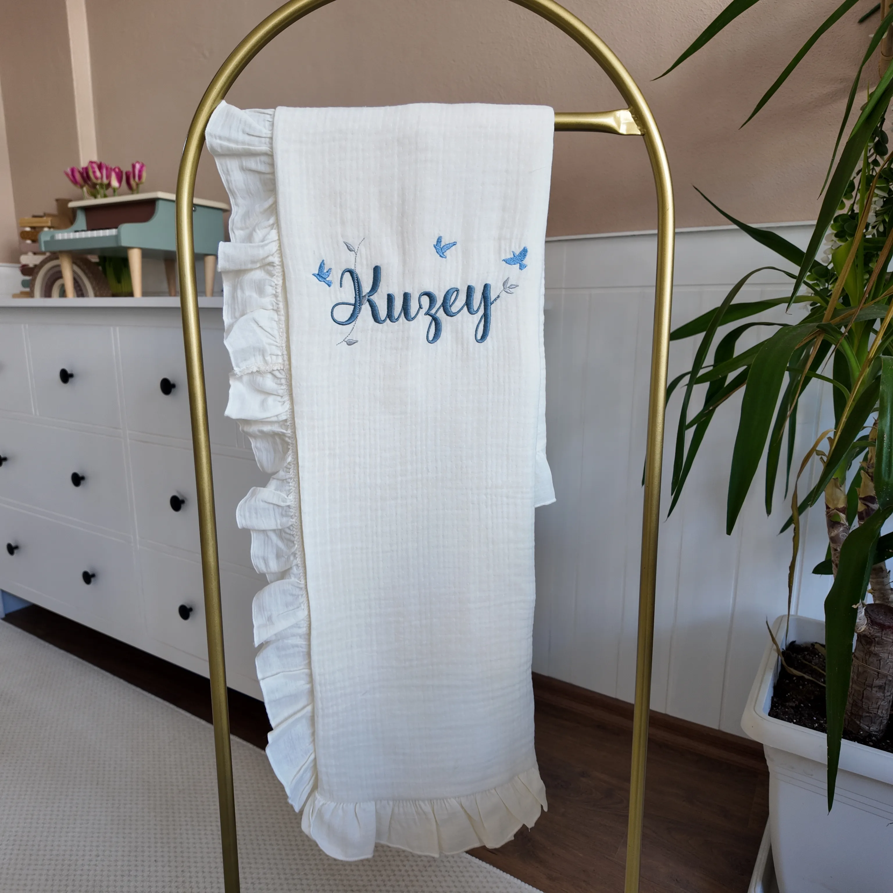 Fırfırlı Müslin Battaniye