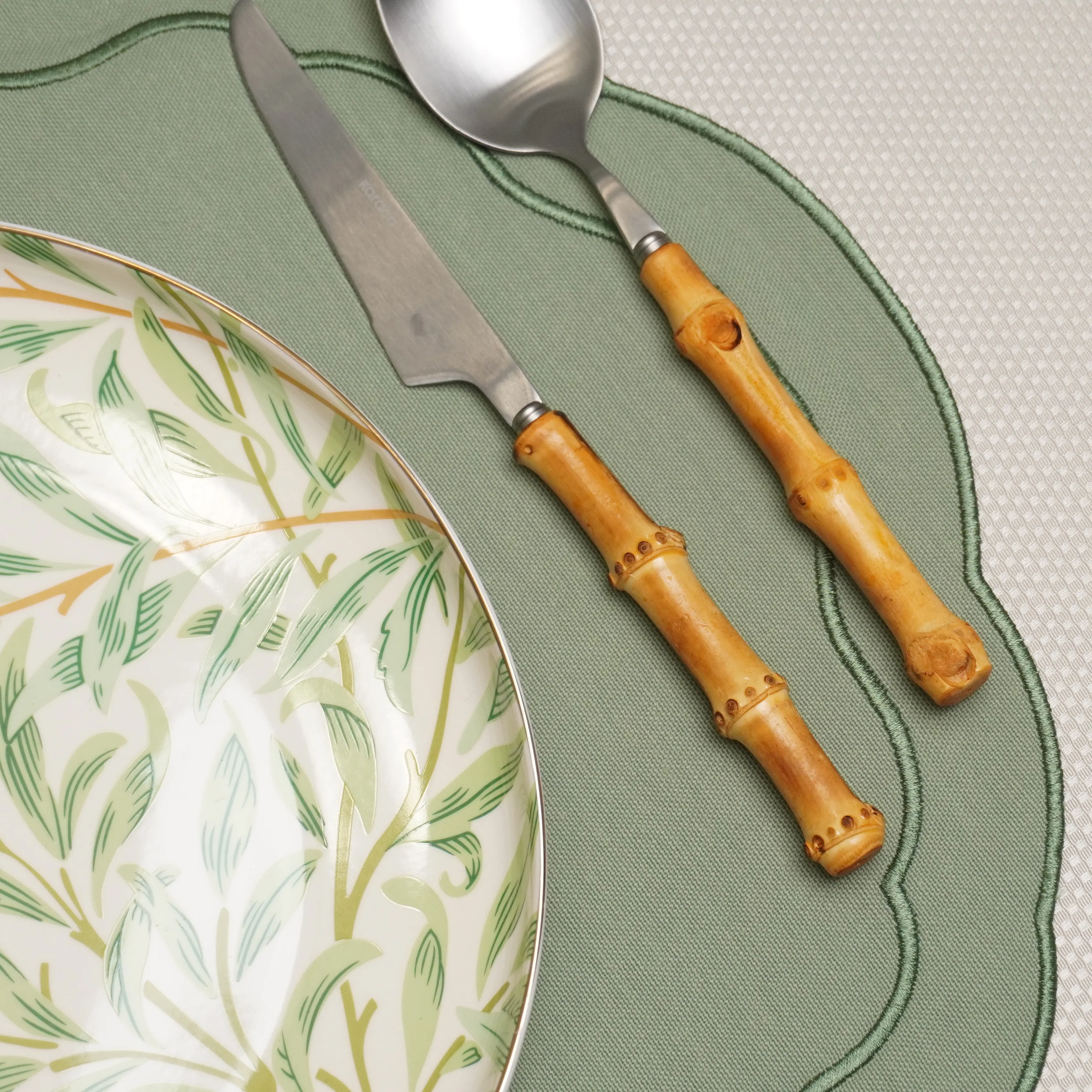 Yeşil Sage Verde Amerikan Servis 2 Adet