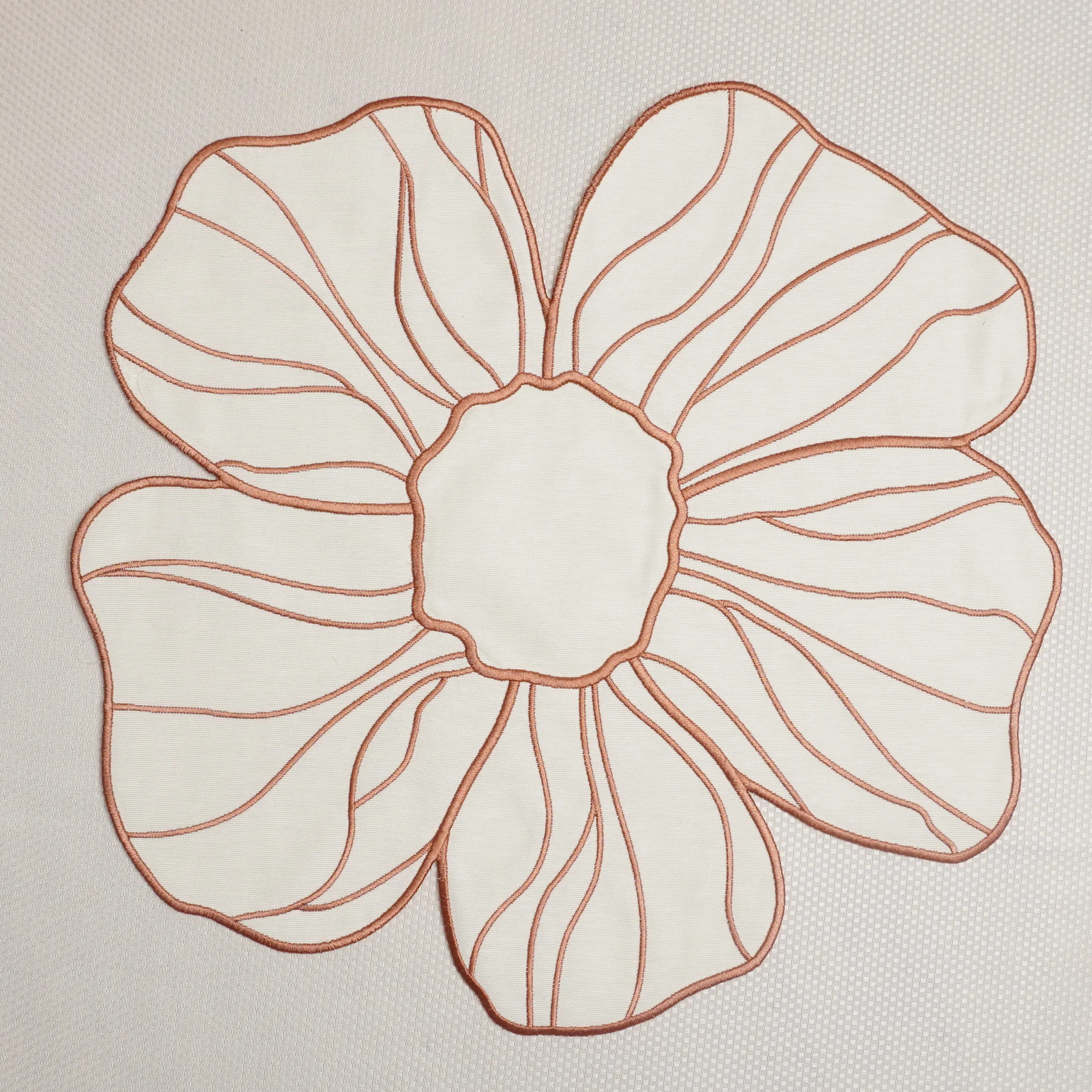 Bej Flora Yemek Peçetesi 2 Adet