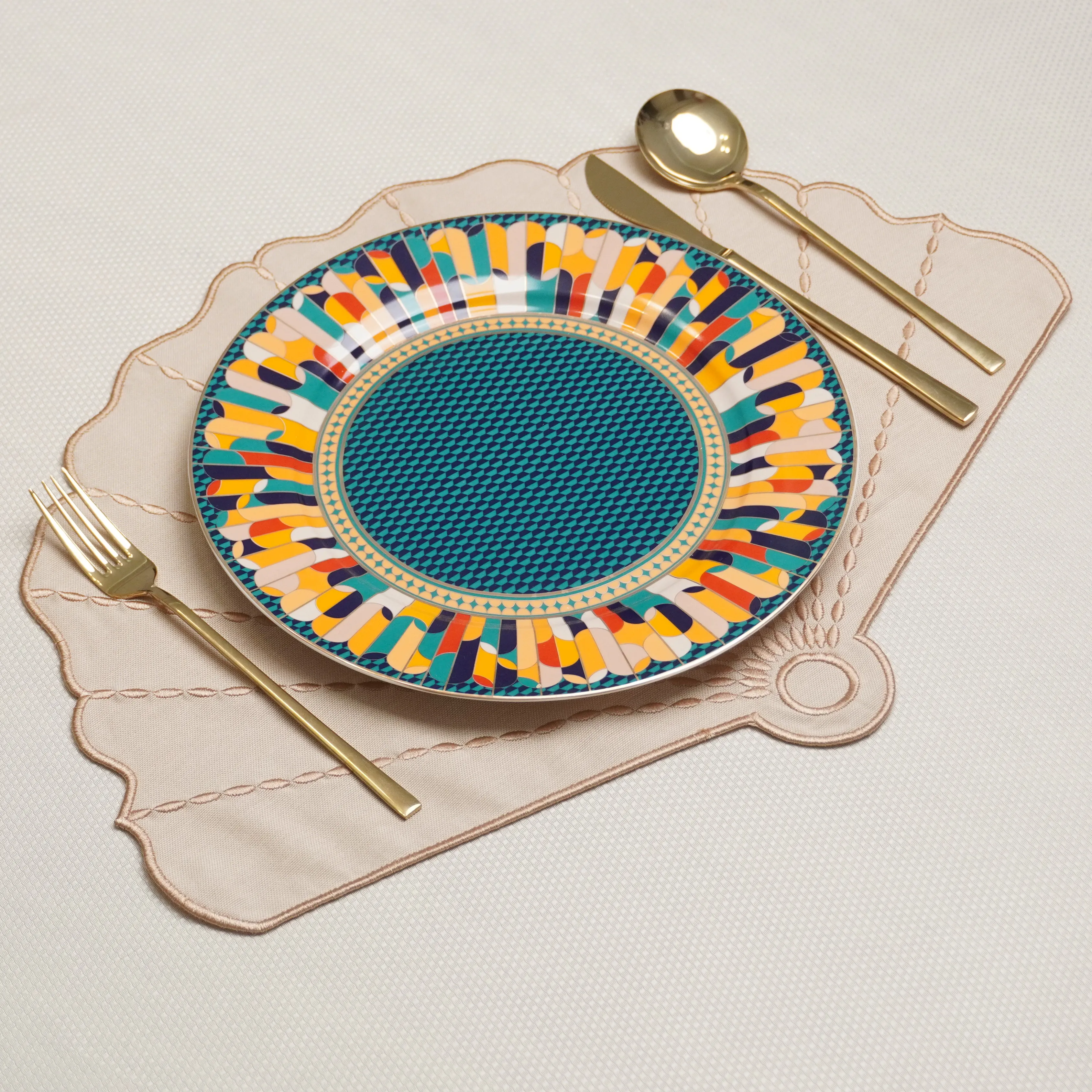 Açık Kahve Selene Amerikan Servis 2 Adet