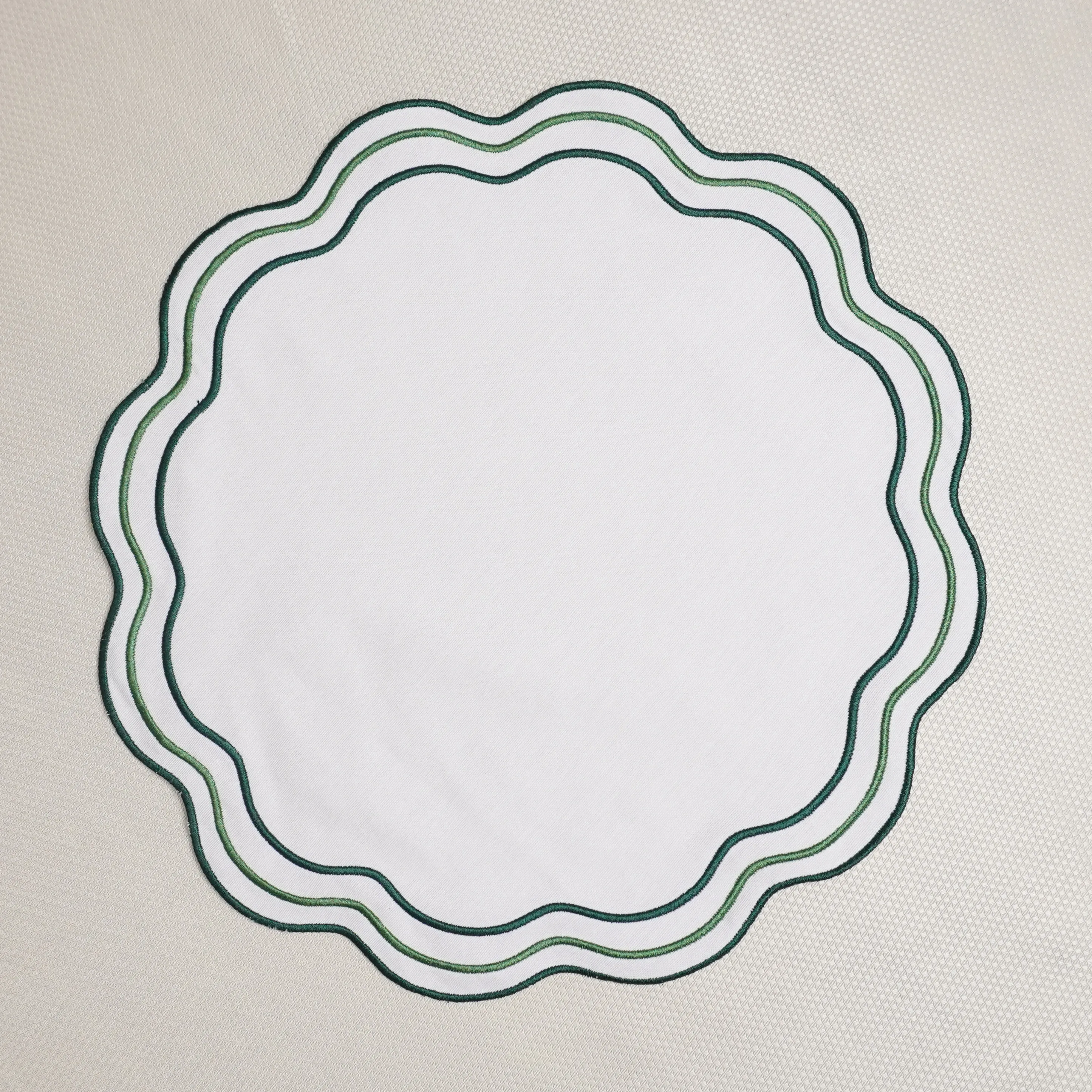 Beyaz Yeşil Mira Yemek Peçetesi 2 Adet