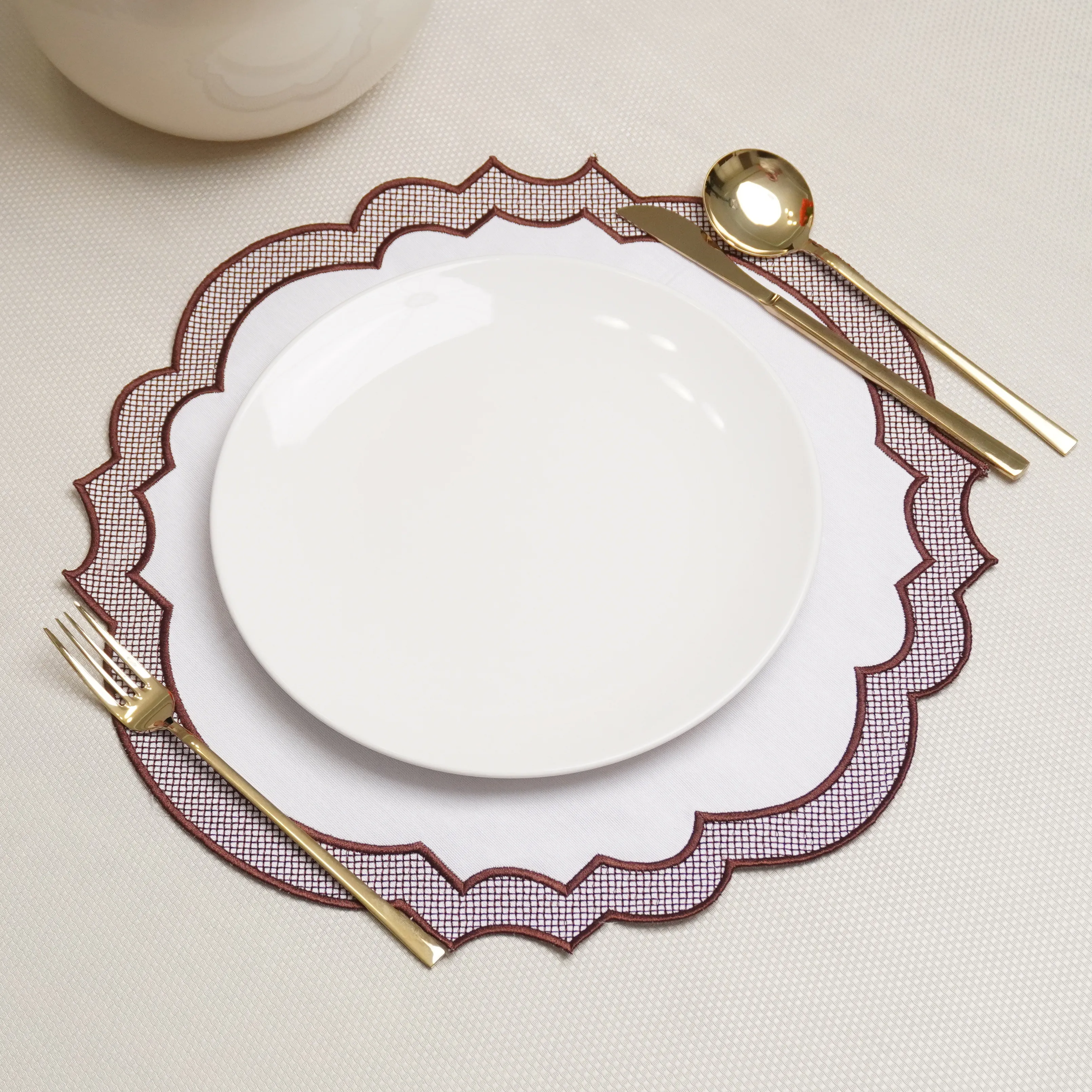 Beyaz Leona Amerikan Servis 2 Adet