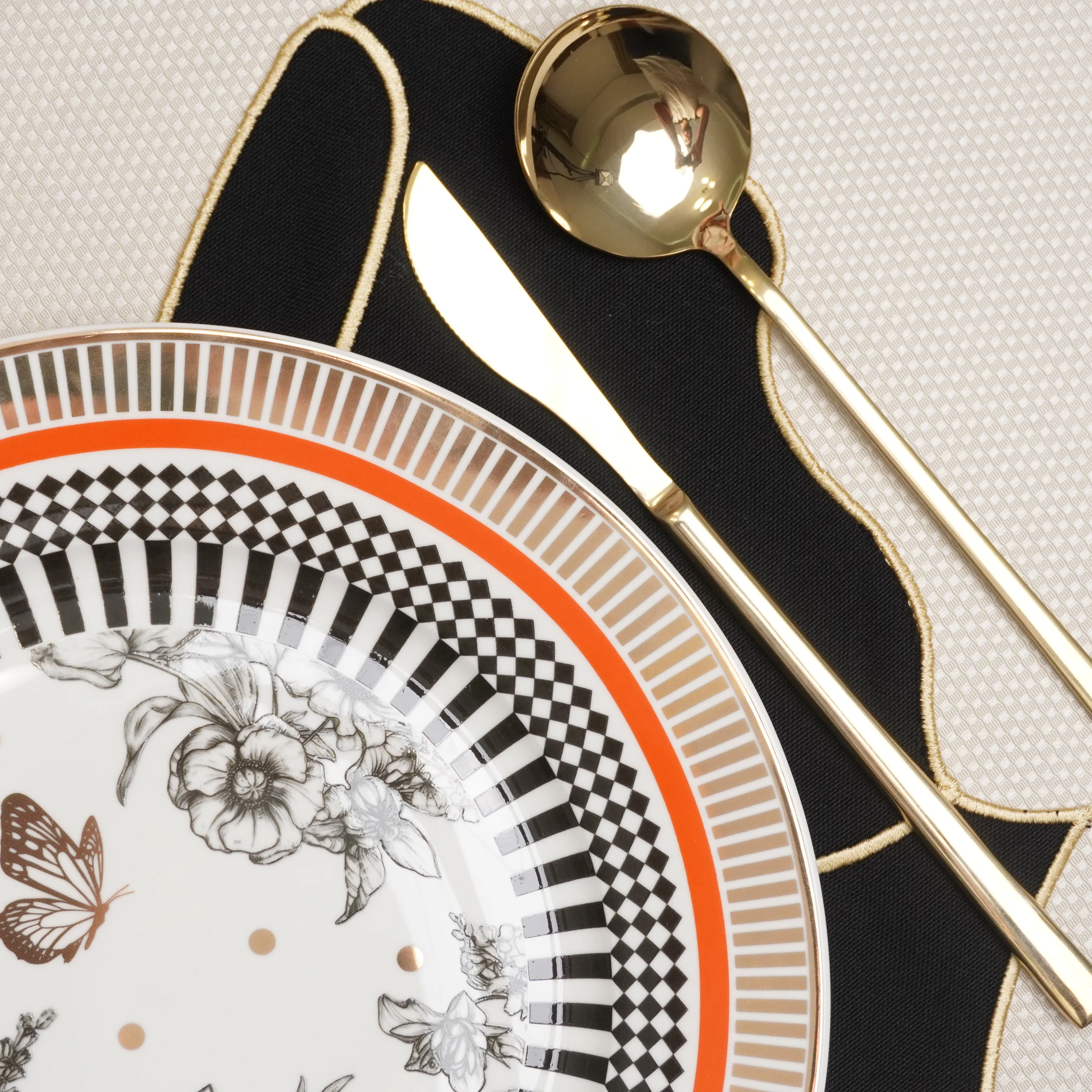 Siyah Fiyonk Amerikan Servis 2 Adet