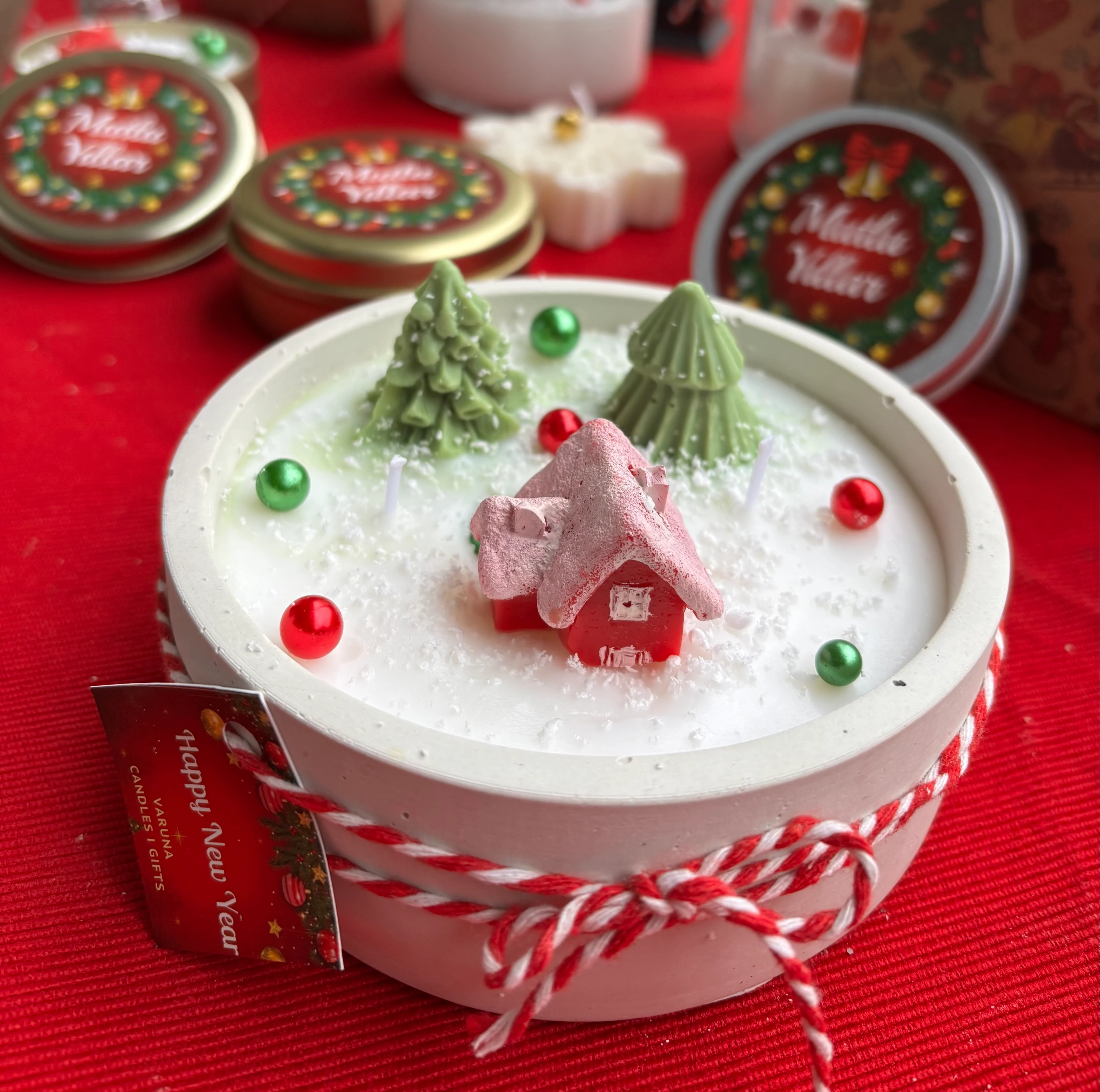 Beton Kase Yılbaşı Konsept Mum