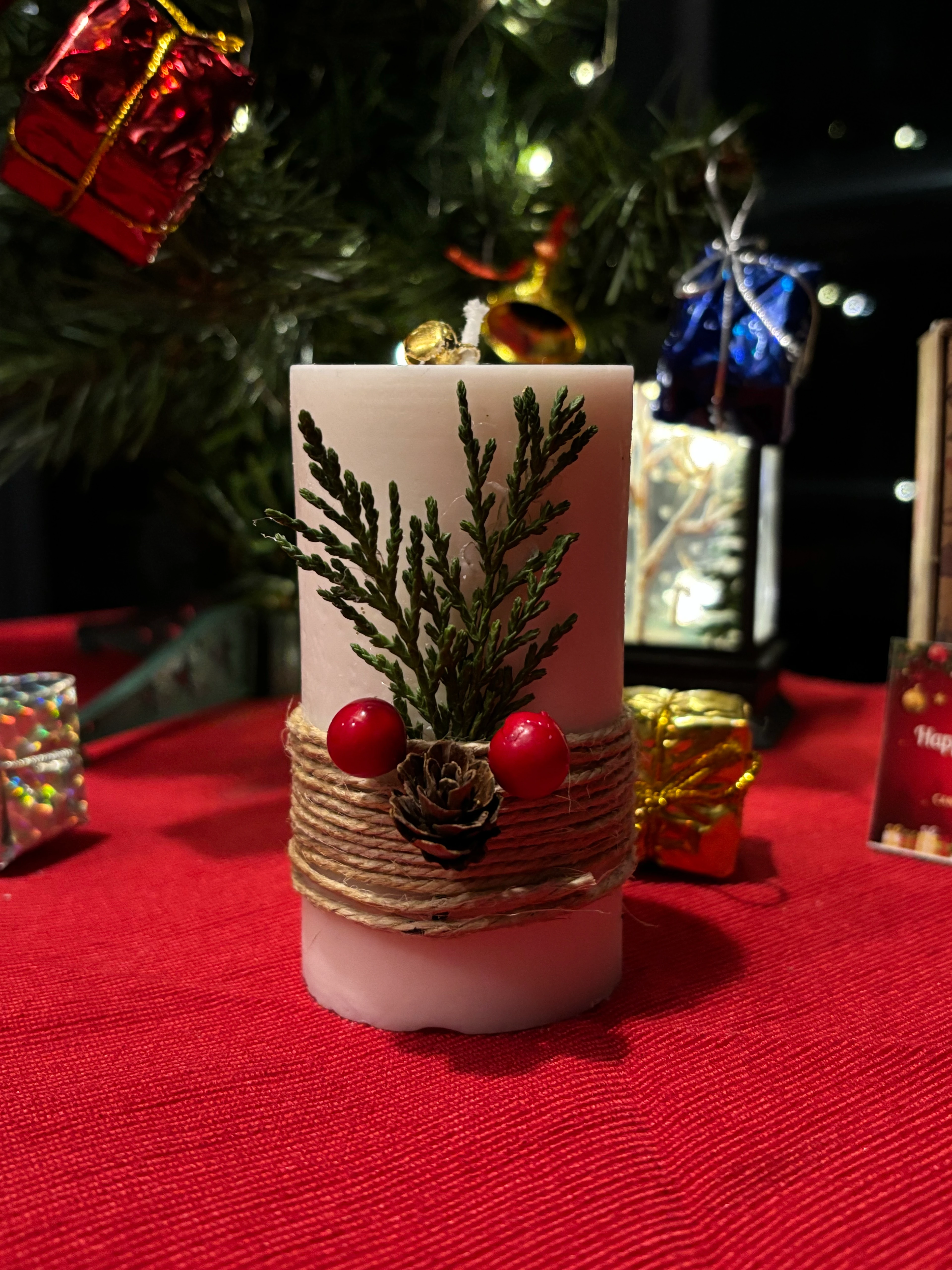 Sütun Mum- Yılbaşı