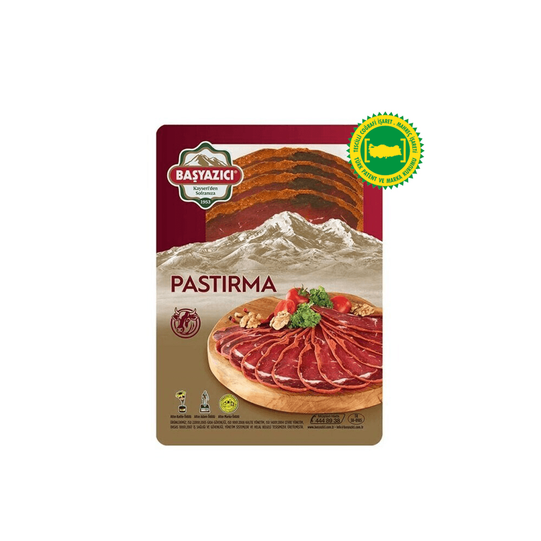 Başyazıcı Pastırma Dilimli Seçme 100 gr