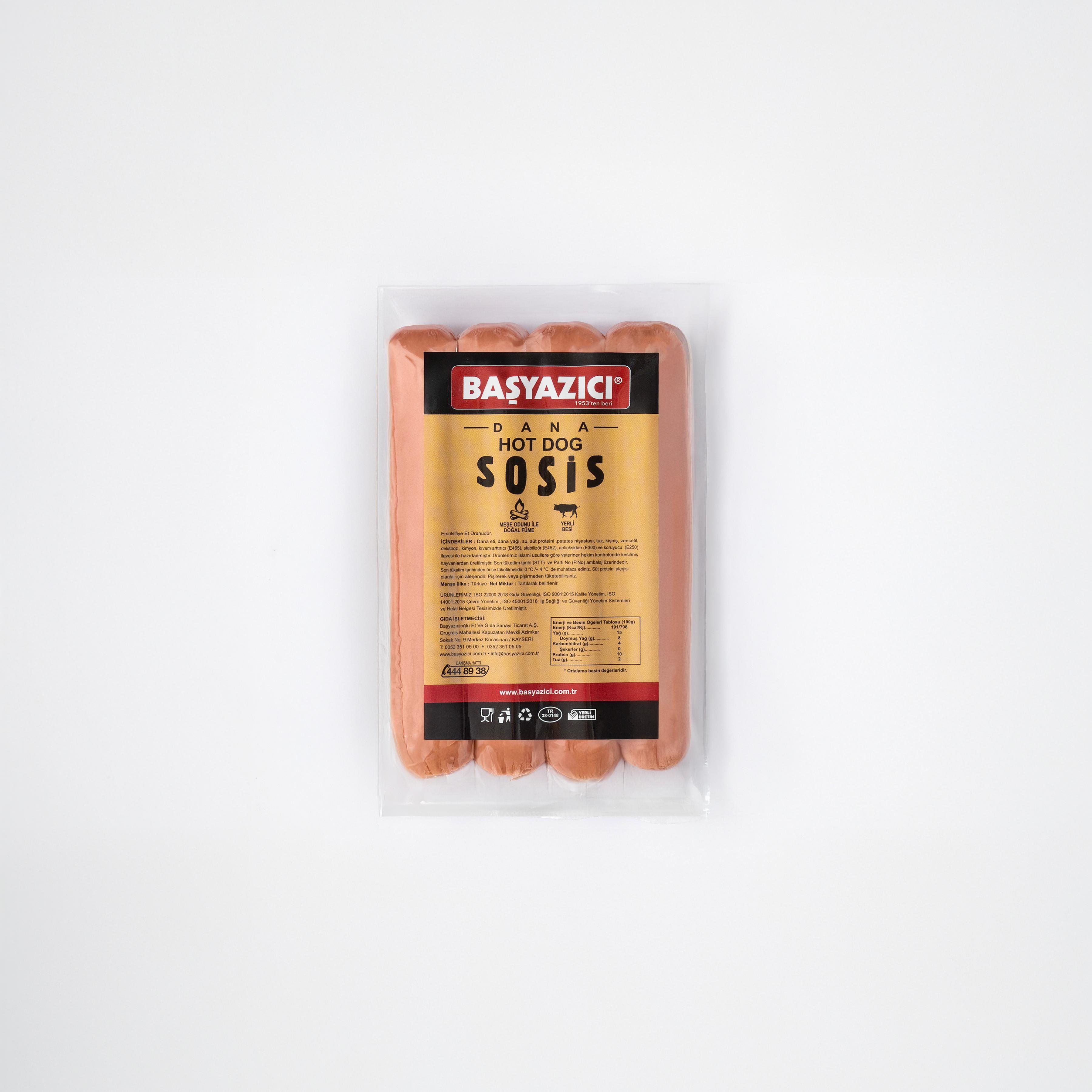 Başyazıcı Hot Dog Sosis 200 gr