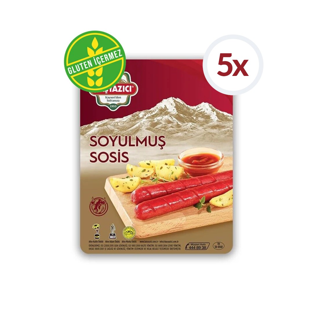 5 li Başyazıcı Sosis Soyulmuş 950 gr