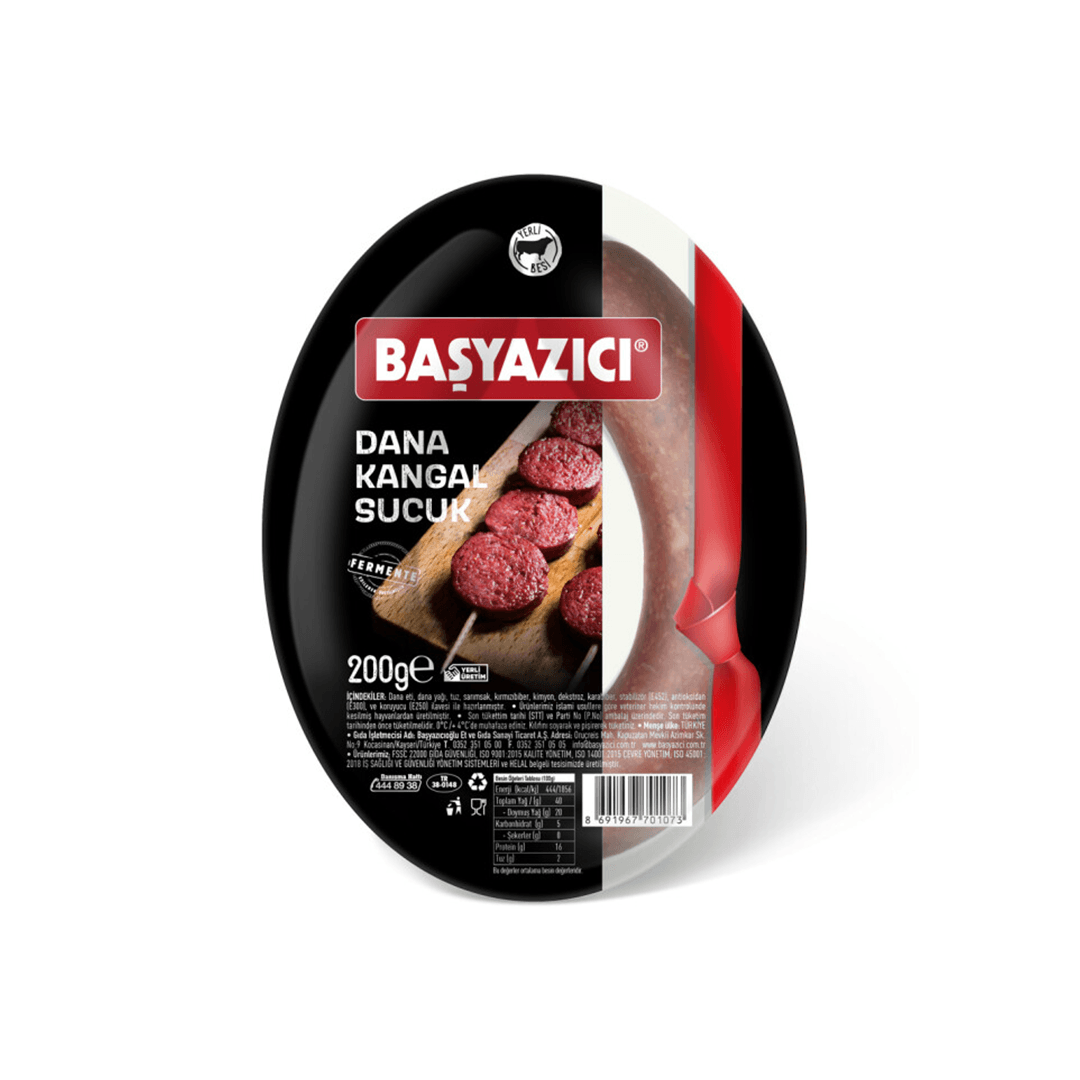 Başyazıcı Vakumlu Kangal Sucuk 200 gr