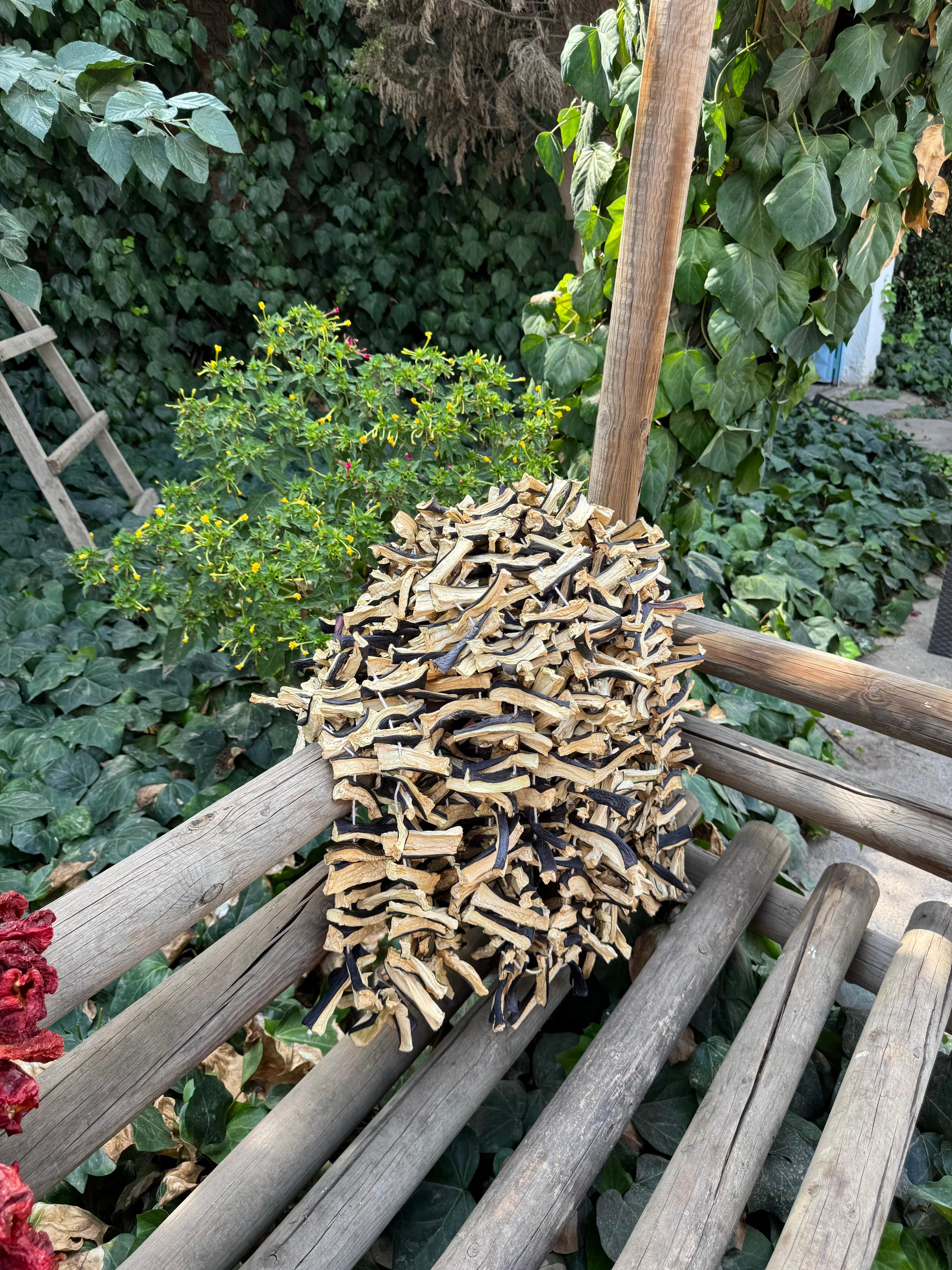 Dilme Kuru Patlıcan Dizi (Kızartmalı-Musakkalık)