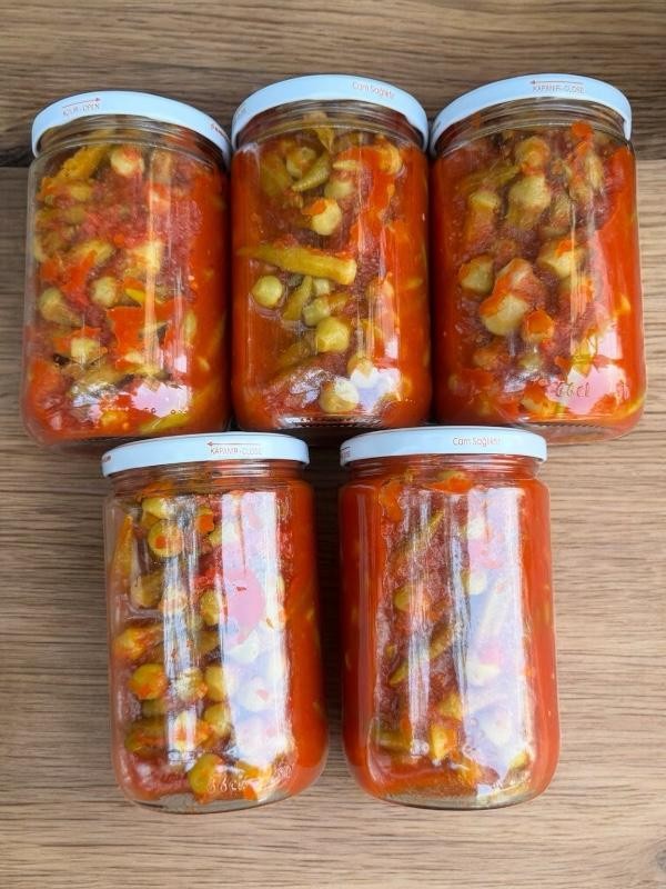  Kınalı Bamya Konservesi 5 Adet