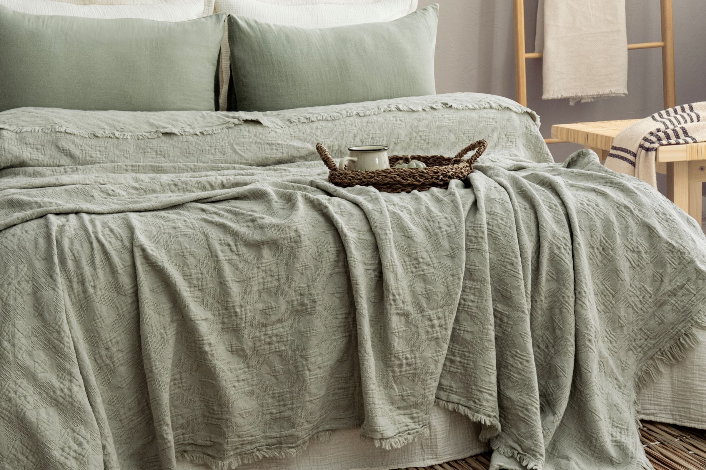 Anadolu Esintisi 4 Katlı Yatak Örtüsü Pike