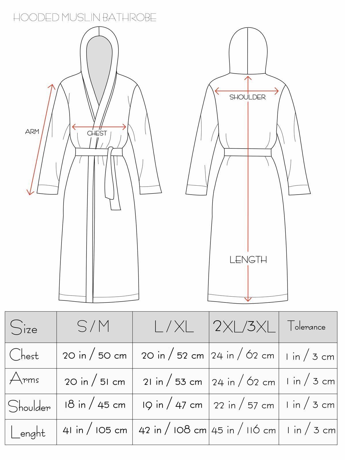 Müslin Bornoz/Sabahlık Kapüşonlu Model Lacivert
