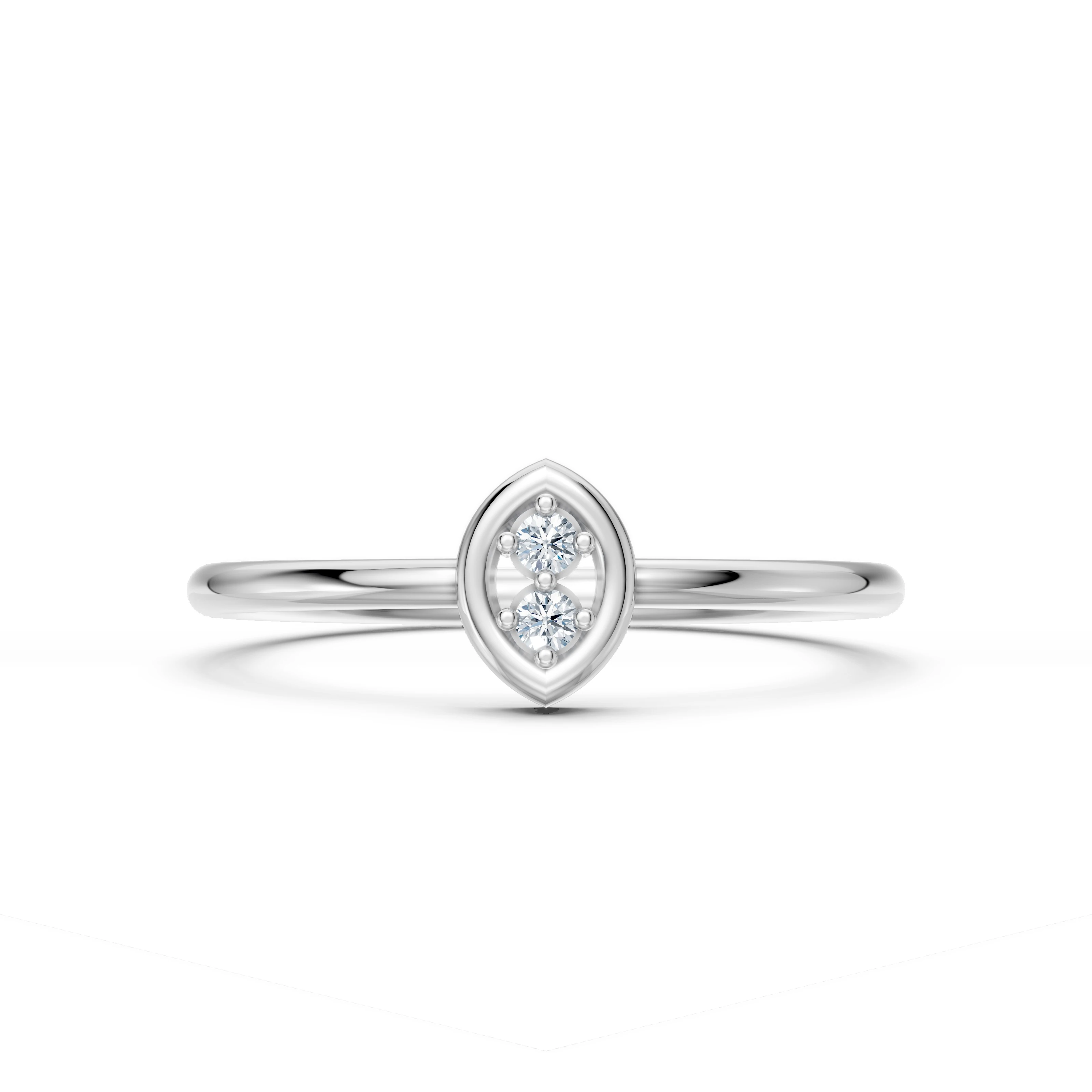 0.03 Karat Pırlanta Buğday Tanesi Tasarım Yüzük