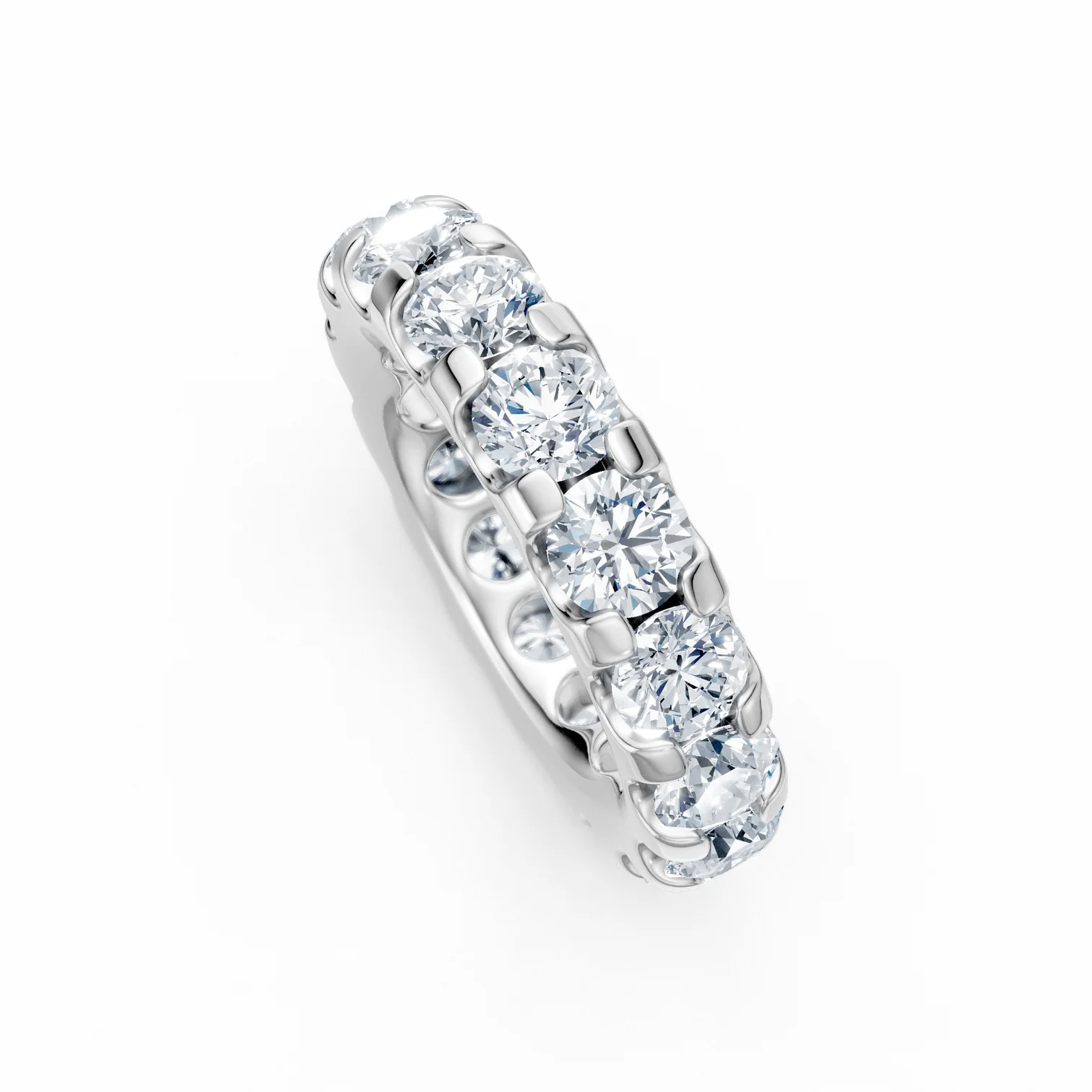 5.28 Karat Pırlanta 4.4 mm Taşlı Tamtur Yüzük