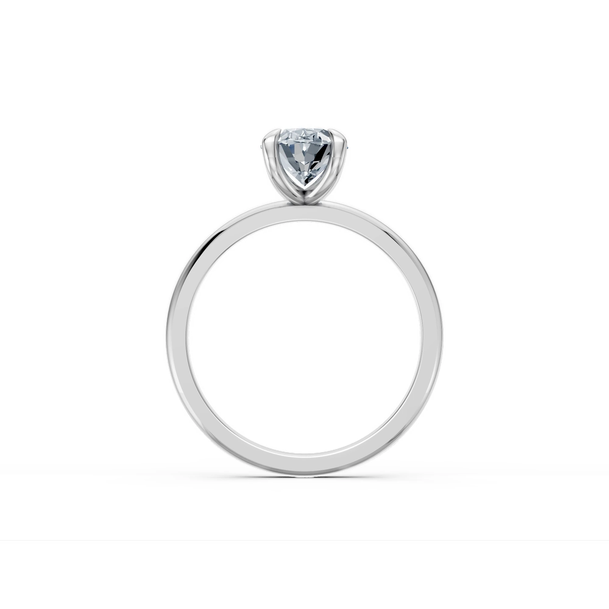 1.50 Karat Pırlanta Oval Tektaş Yüzük