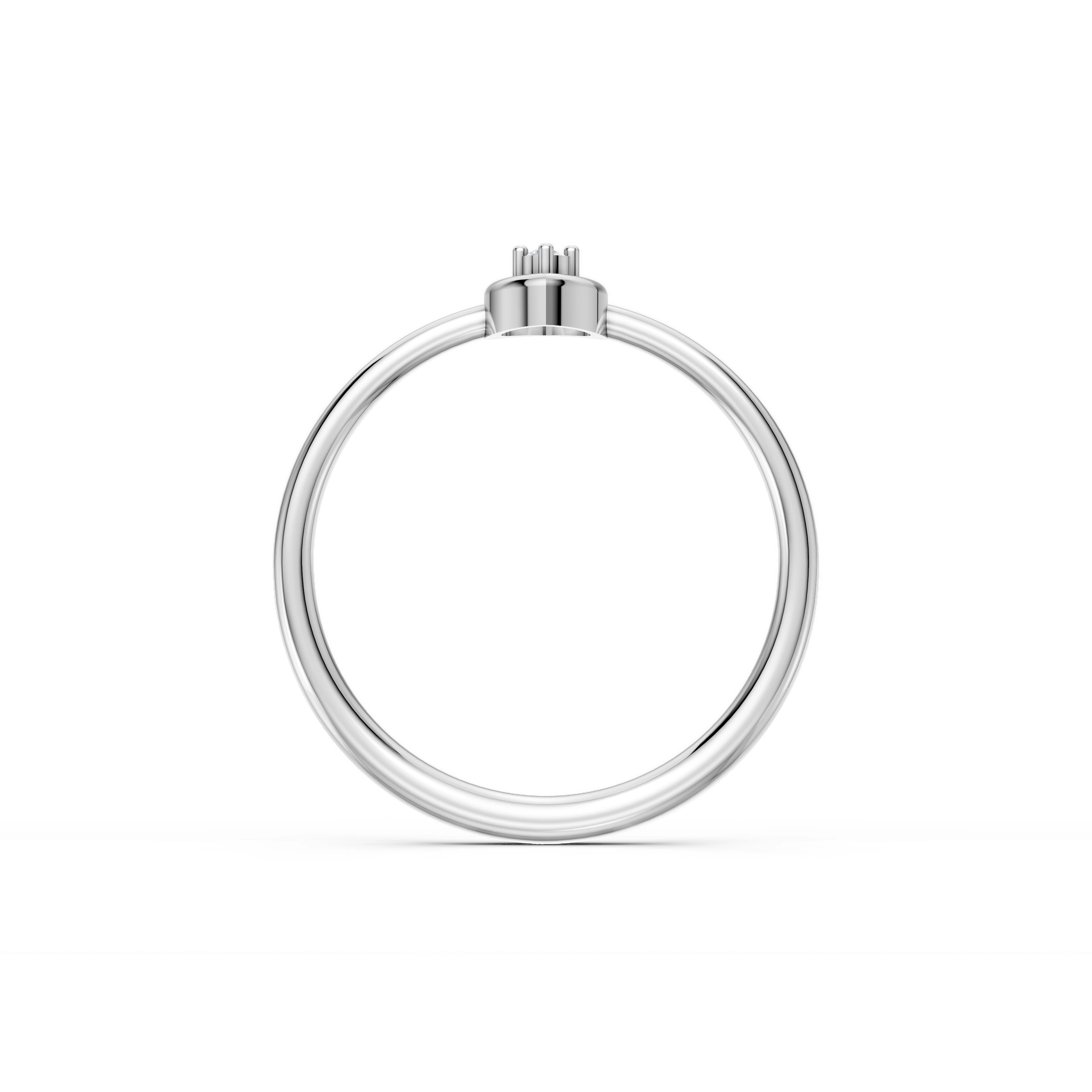 0.03 Karat Pırlanta Buğday Tanesi Tasarım Yüzük