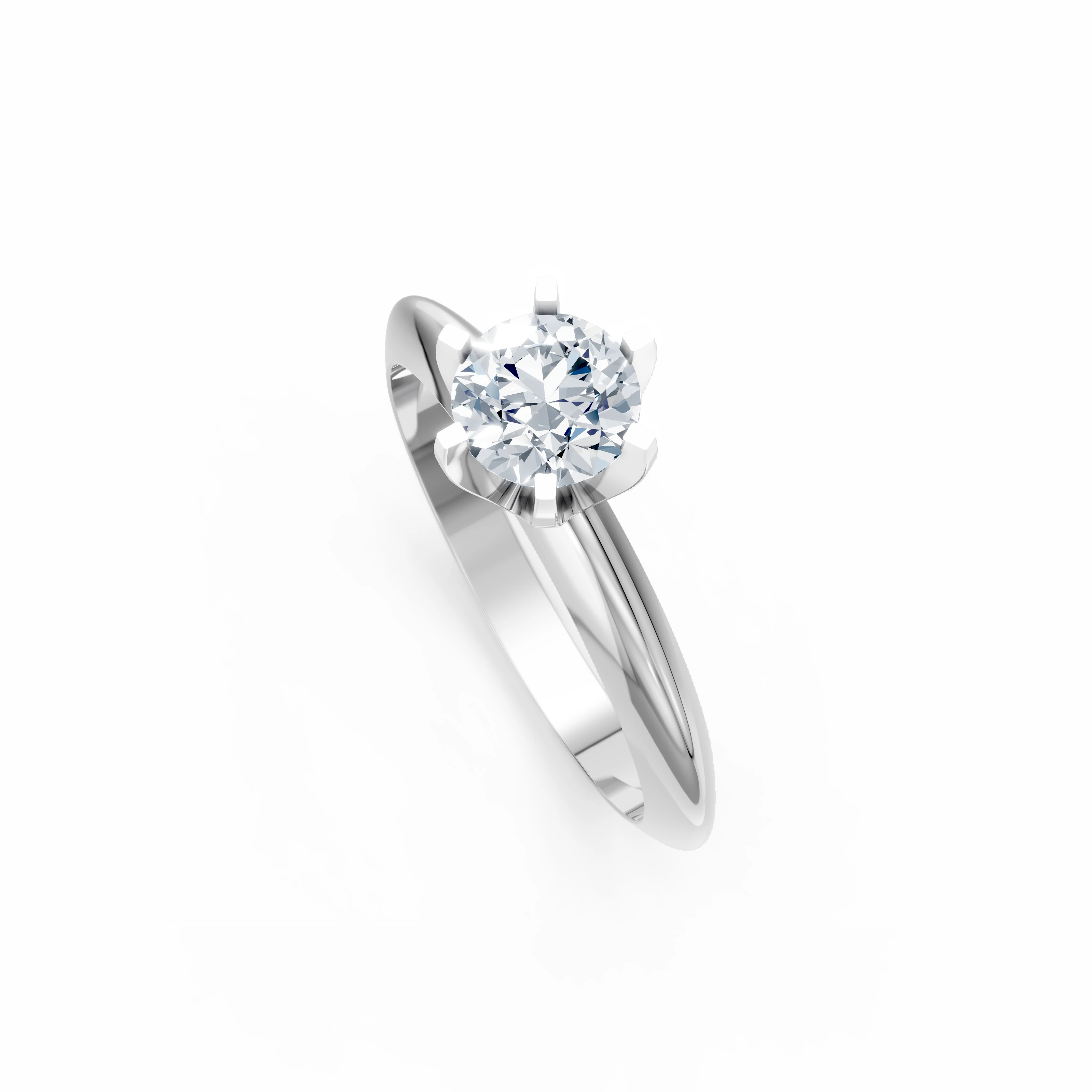 0.50 Karat Pırlanta Tektaş Yüzük