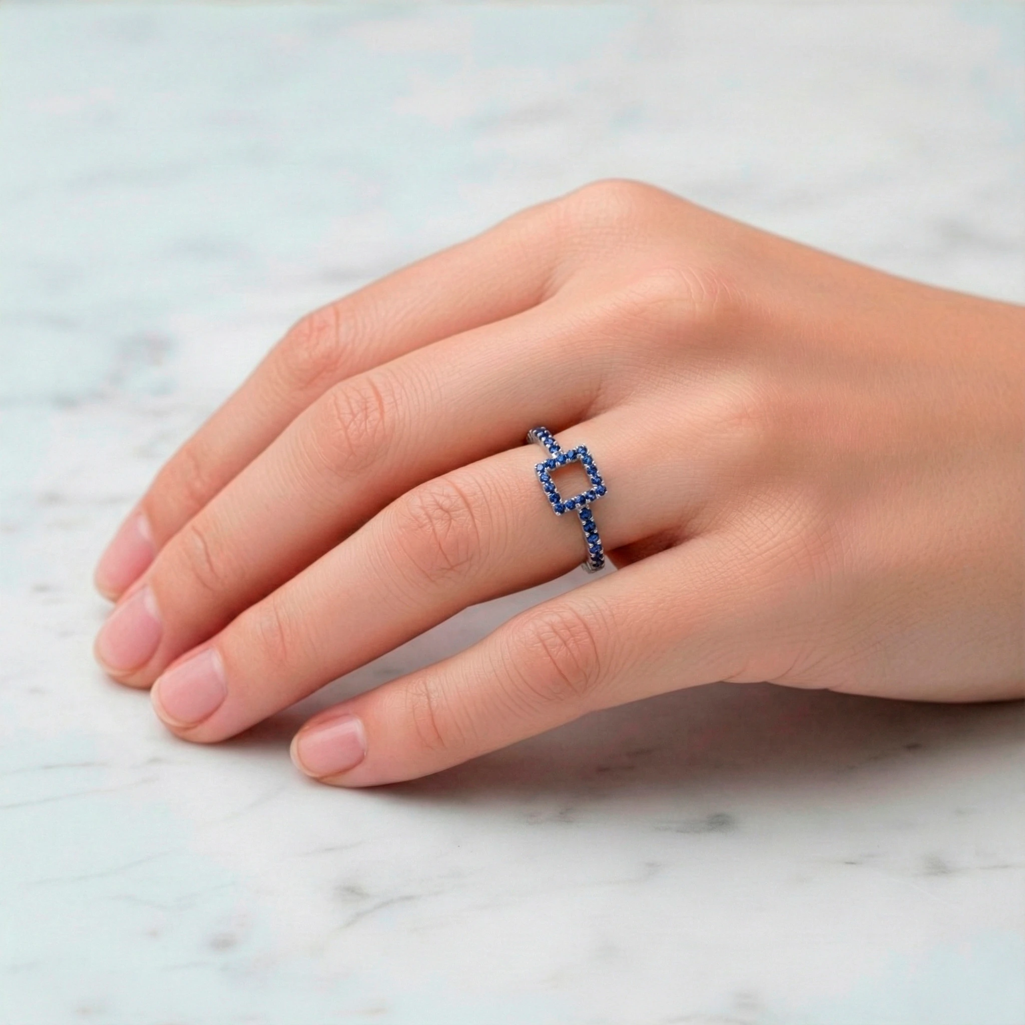 0.34 Karat Safir İstanbul34 Yüzük