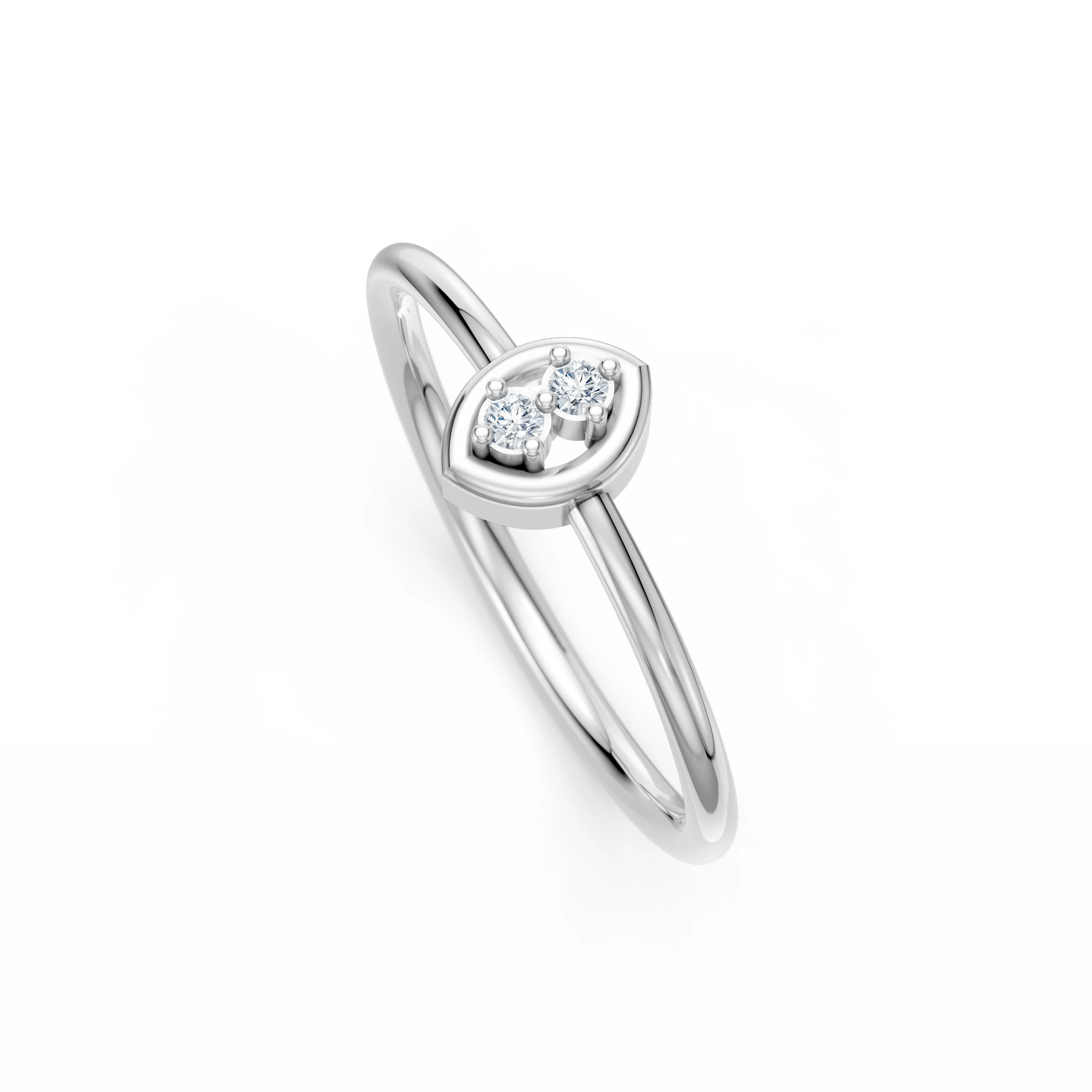 0.03 Karat Pırlanta Buğday Tanesi Tasarım Yüzük