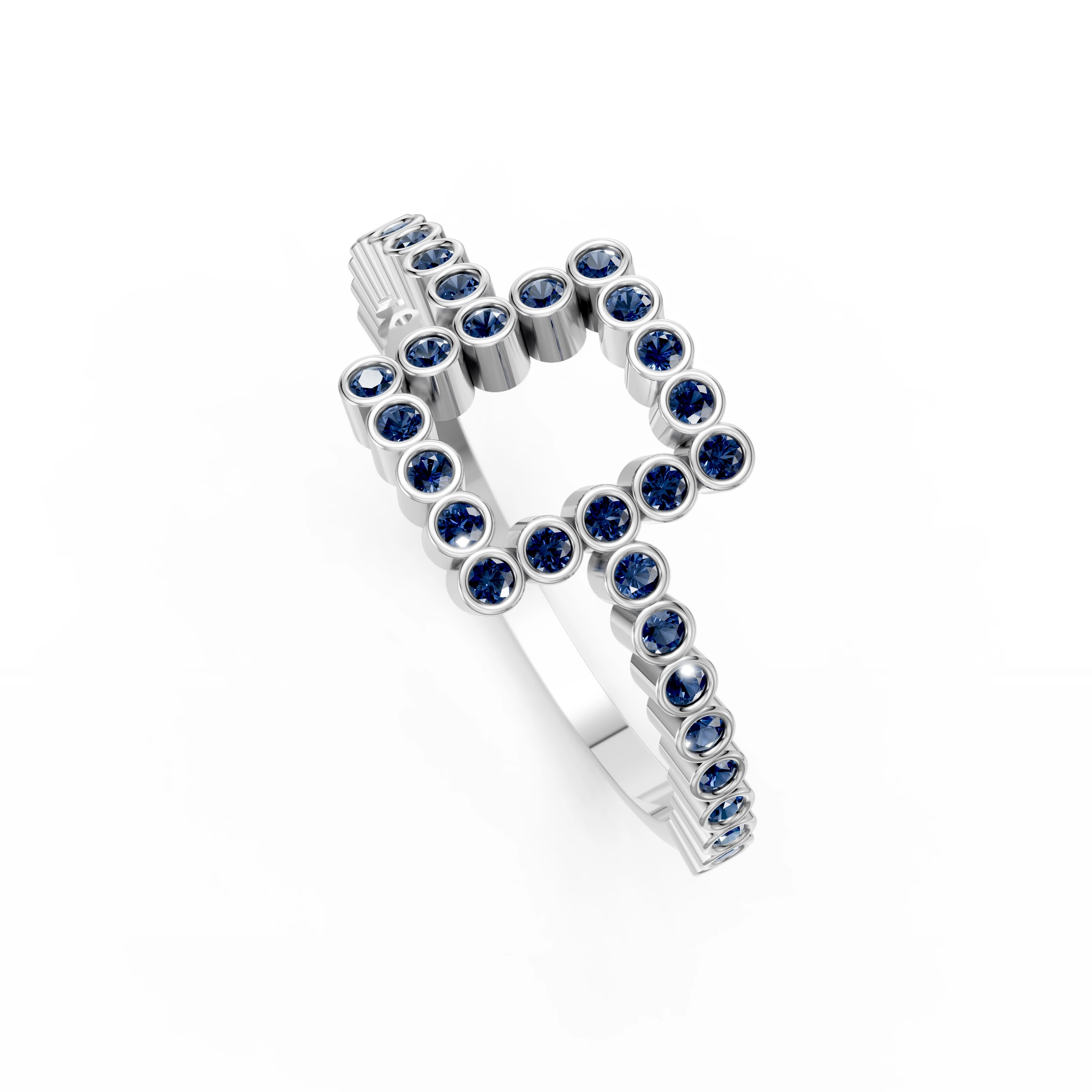 0.34 Karat Safir İstanbul34 Yüzük