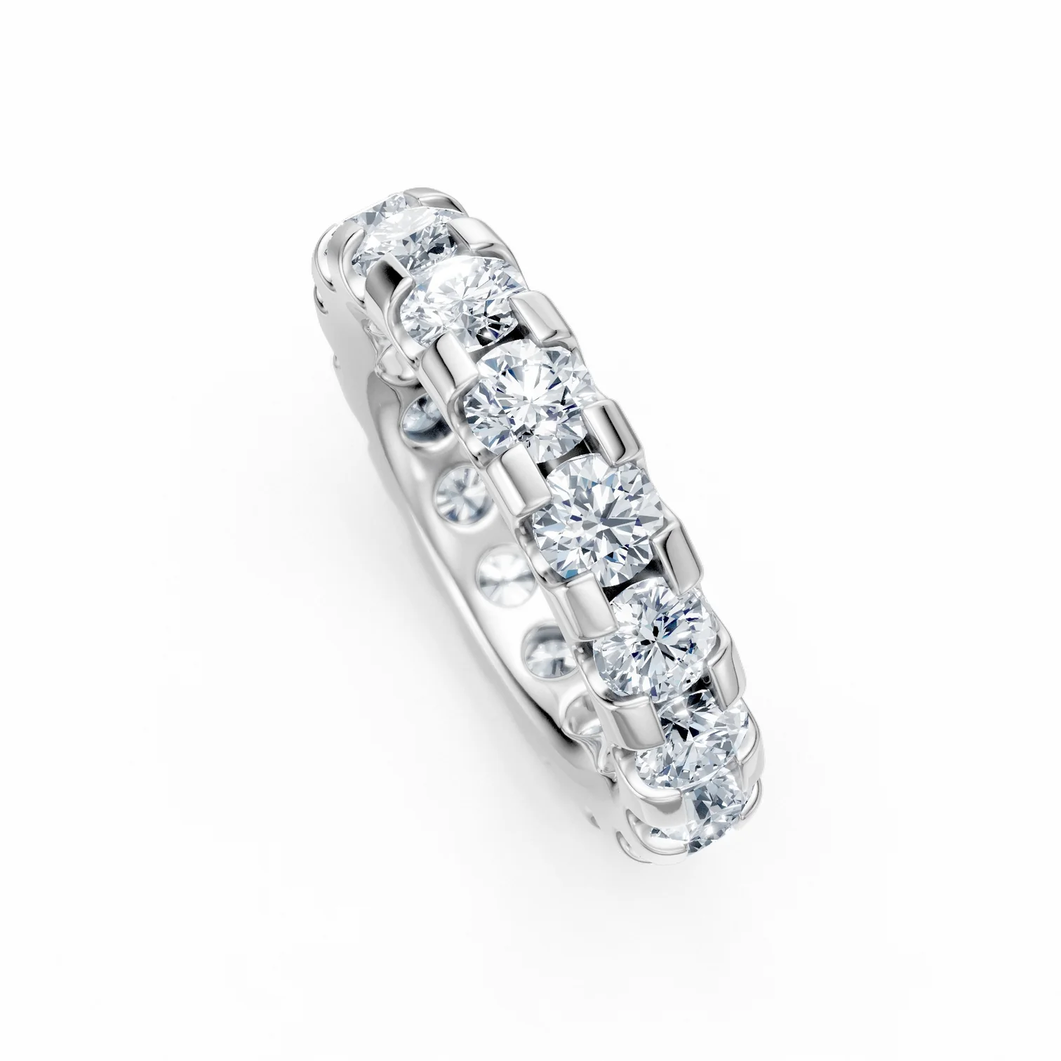 3.57 Karat Pırlanta 3.7 mm Taşlı Tamtur Yüzük