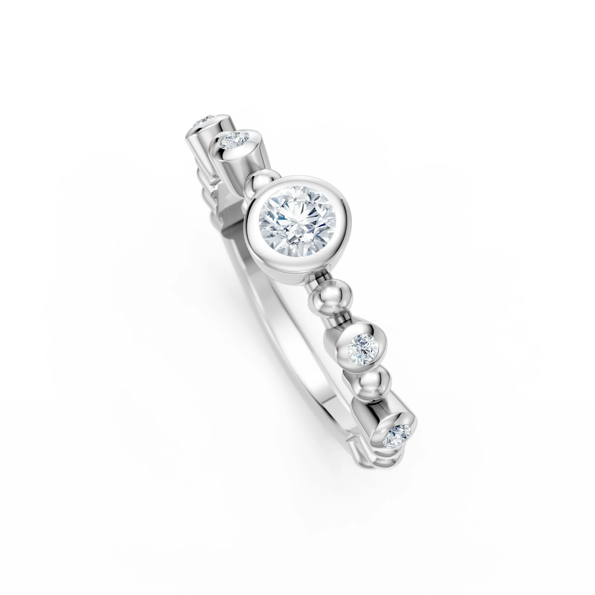 0.35 Karat Pırlanta Melody Tasarım Yüzük