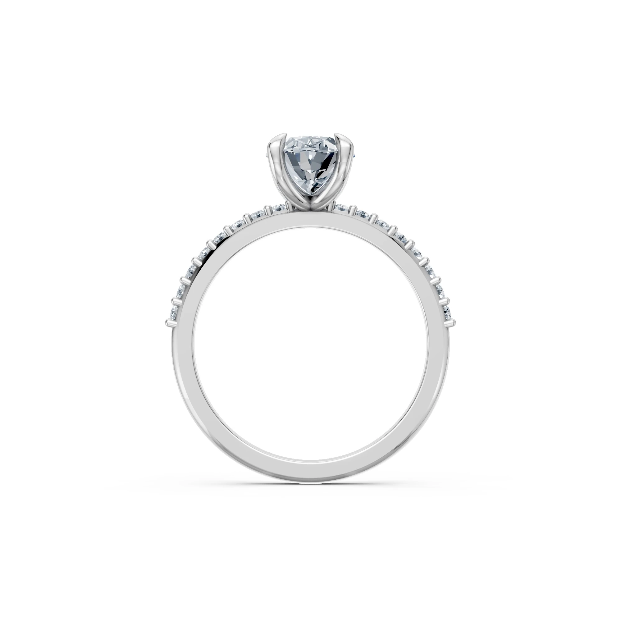 1.72 Karat Pırlanta Oval Tektaş Yüzük