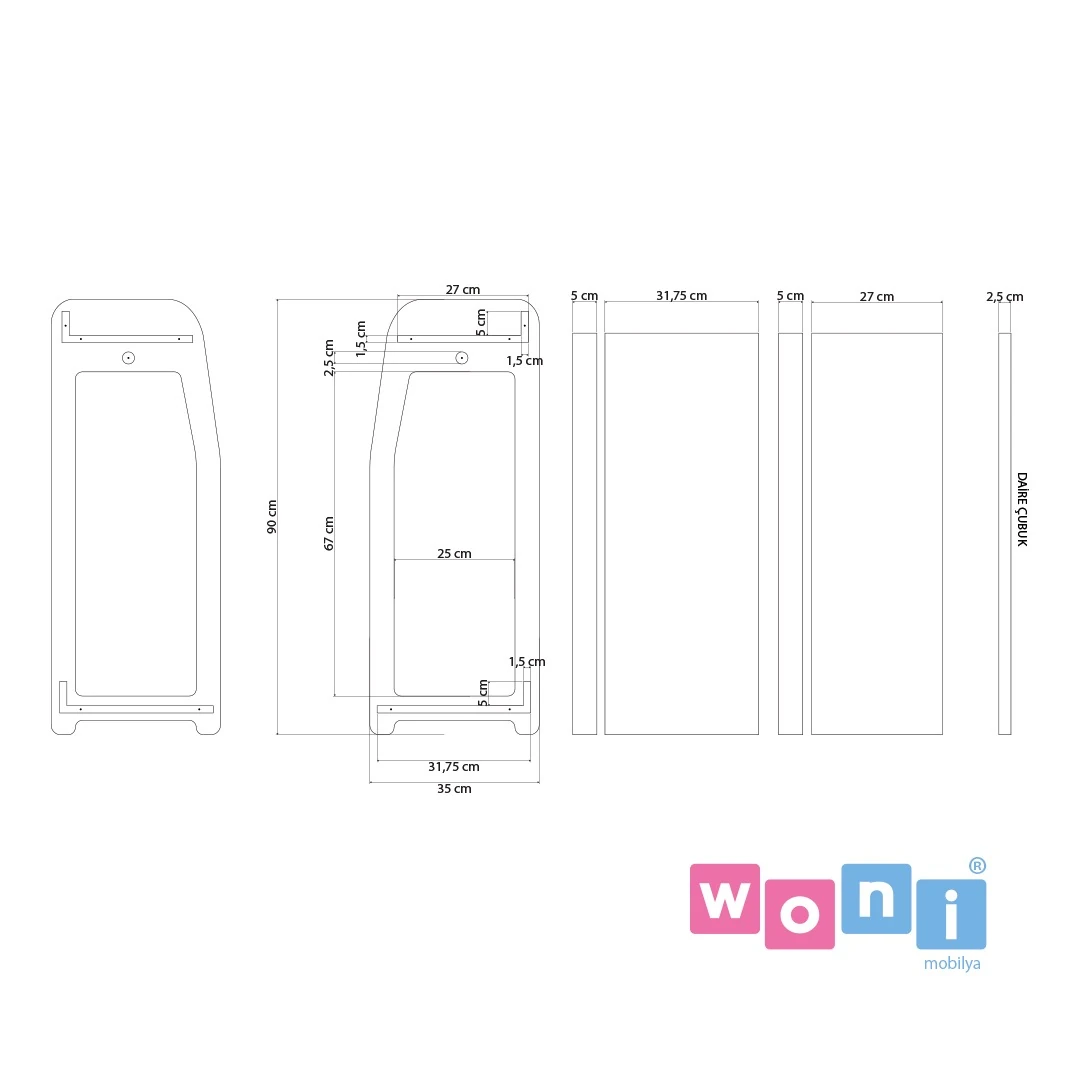 woni kidjoy Raflı Askılık