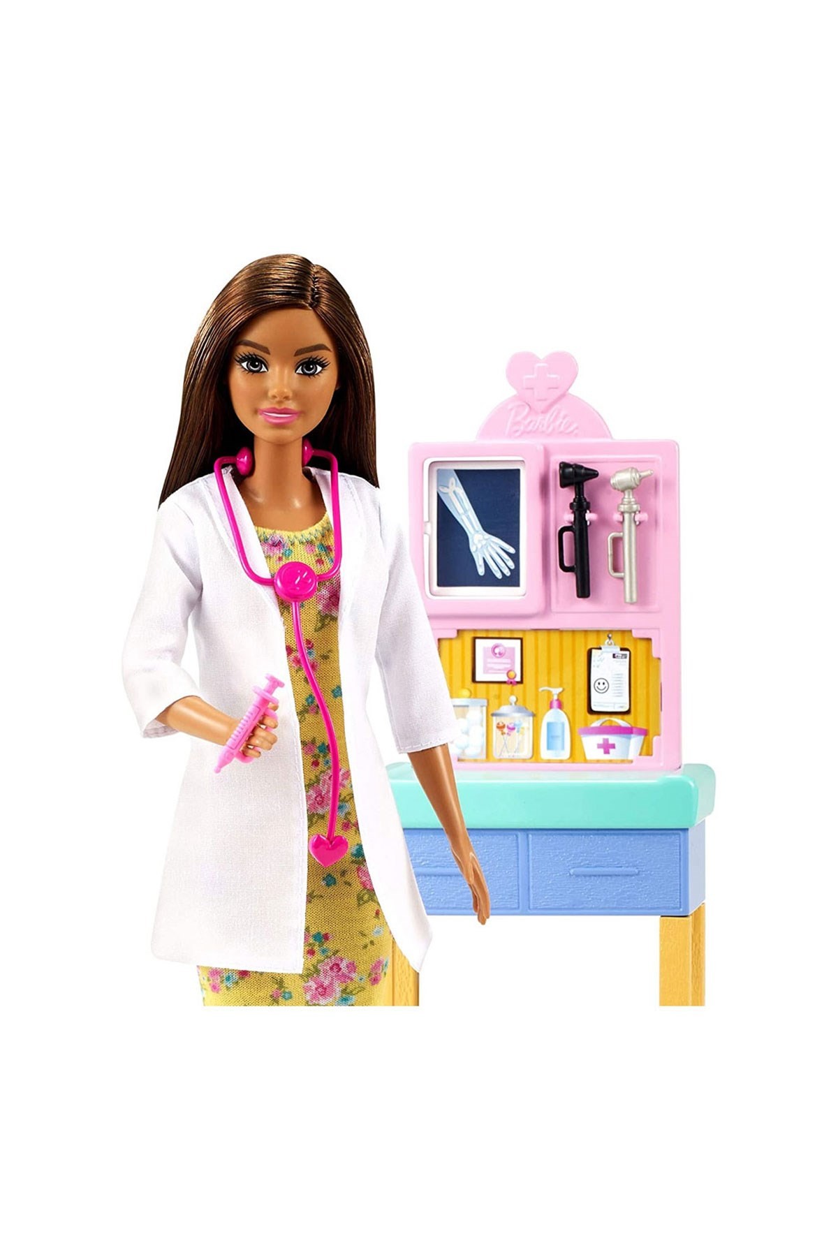 Barbie ve Meslekleri Oyun Setleri Çocuk Doktoru GTN52