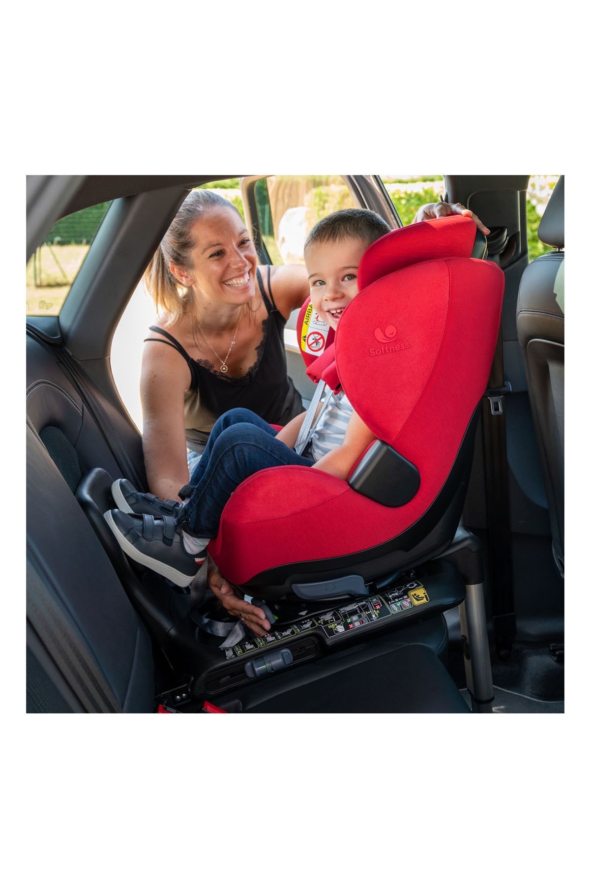 Renolux Gaia I-Size Softness Isofix 40-105 cm (0-18 Kg) Oto Koltuğu Siyah