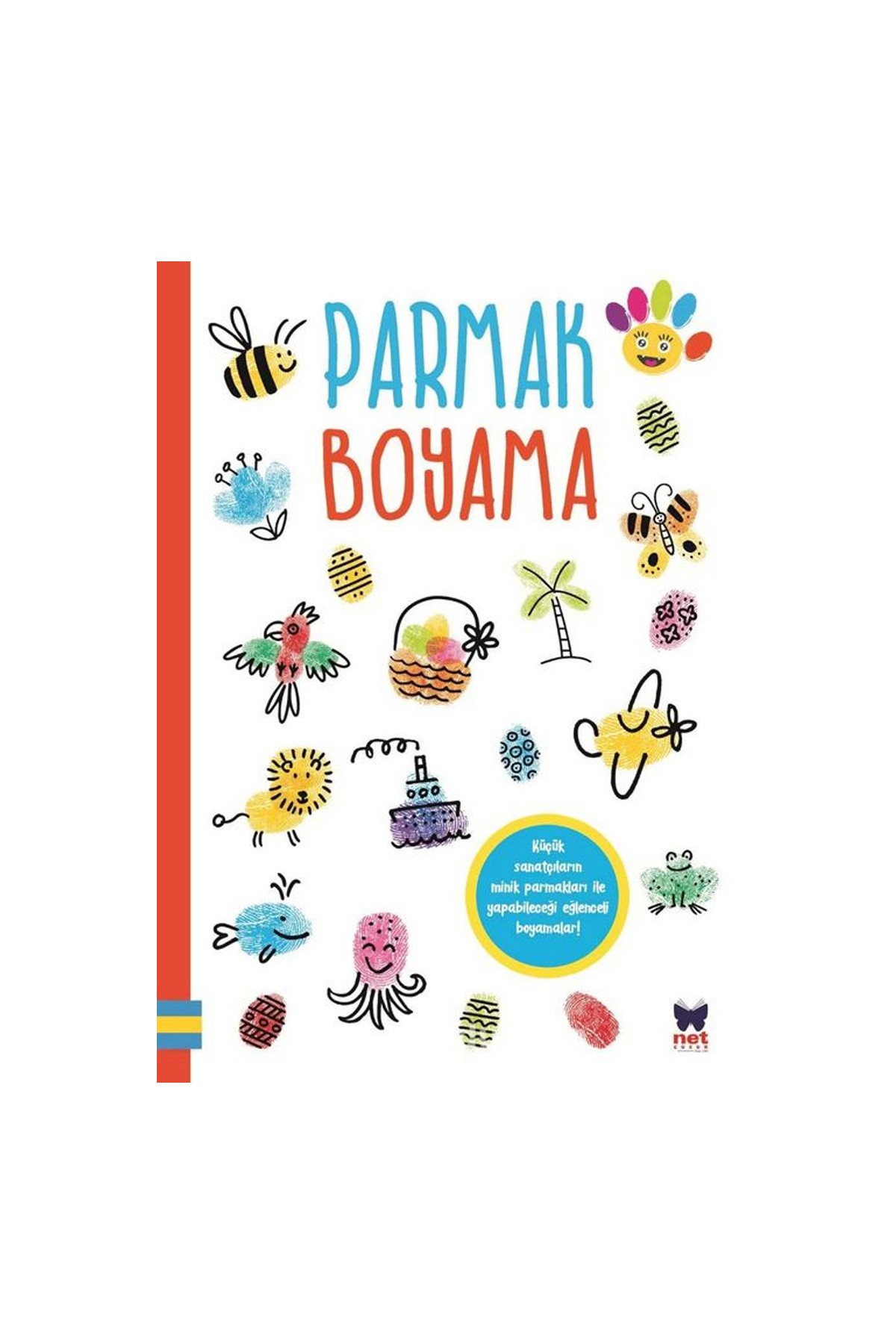 Net Kitap Parmak Boyama - Kırmızı