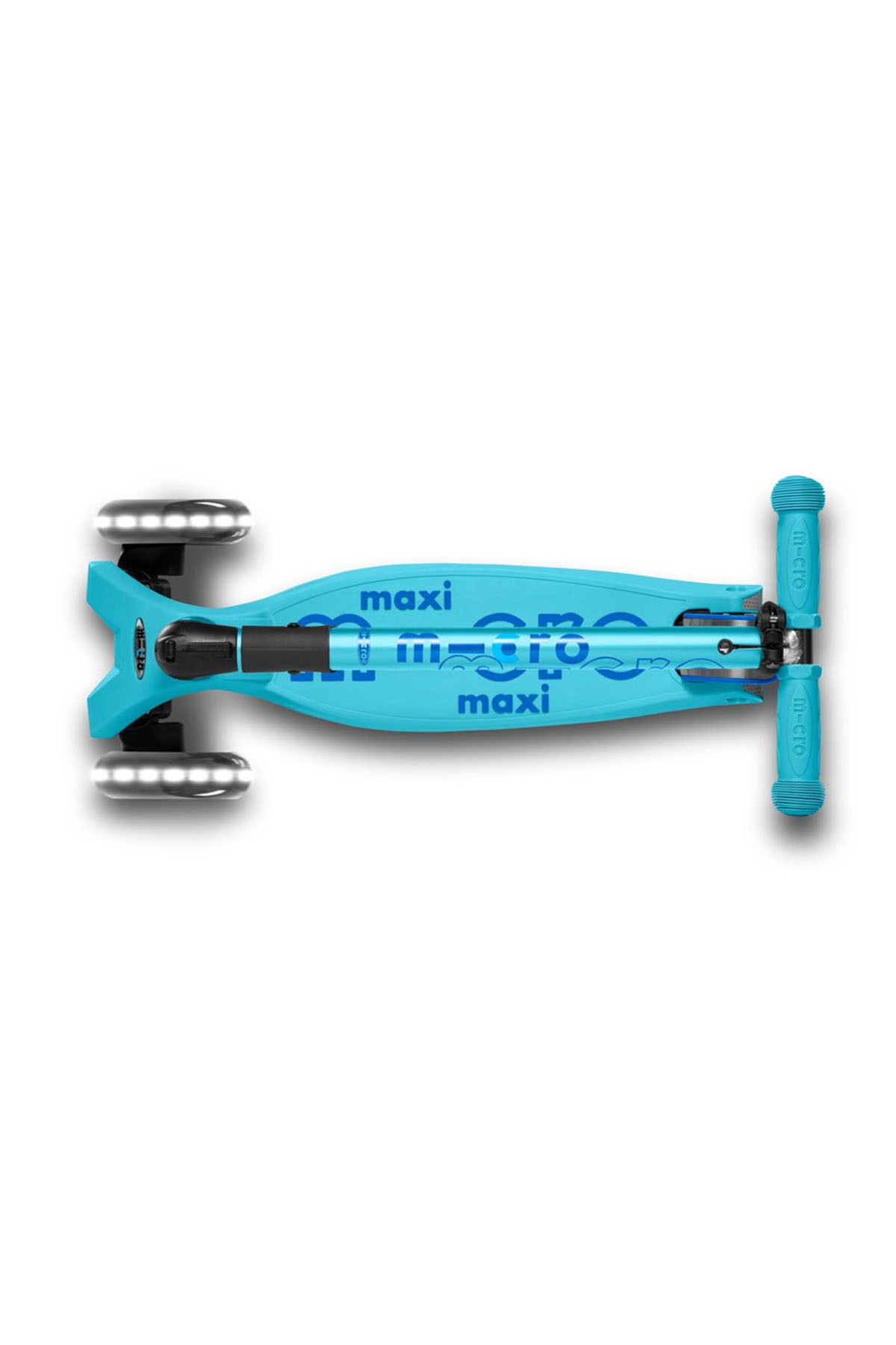 Maxi Micro Scooter Deluxe Foldable LED Bright Blue