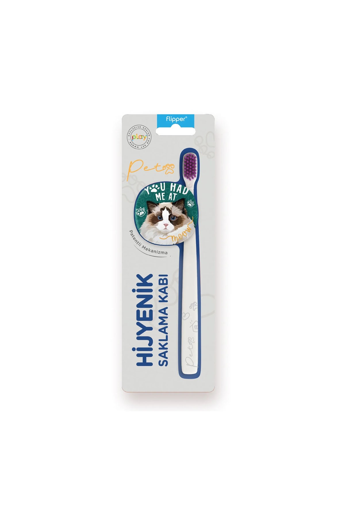 Flipper Diş Fırçası Saklama Kabı & Fırça Seti