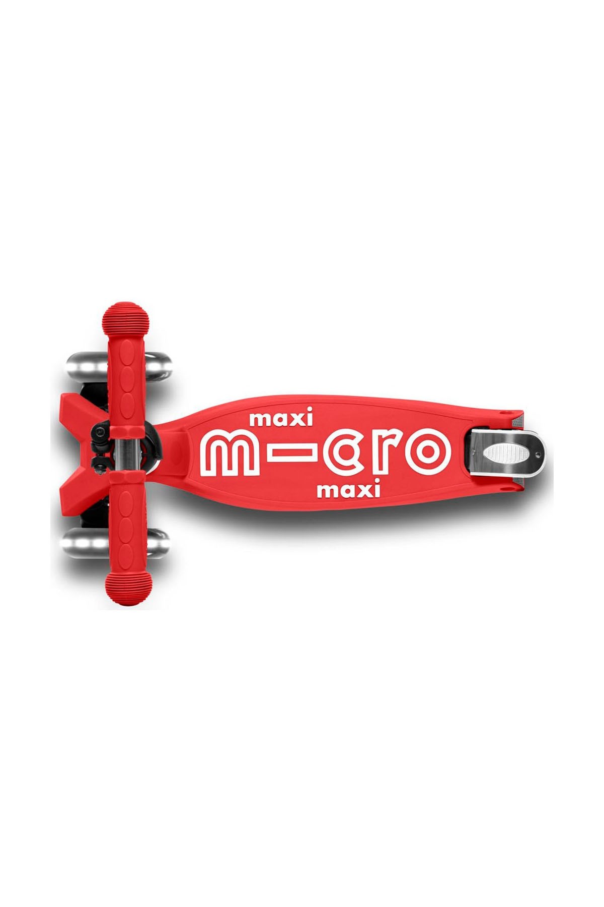 Maxi Micro Scooter Deluxe Foldable LED Red