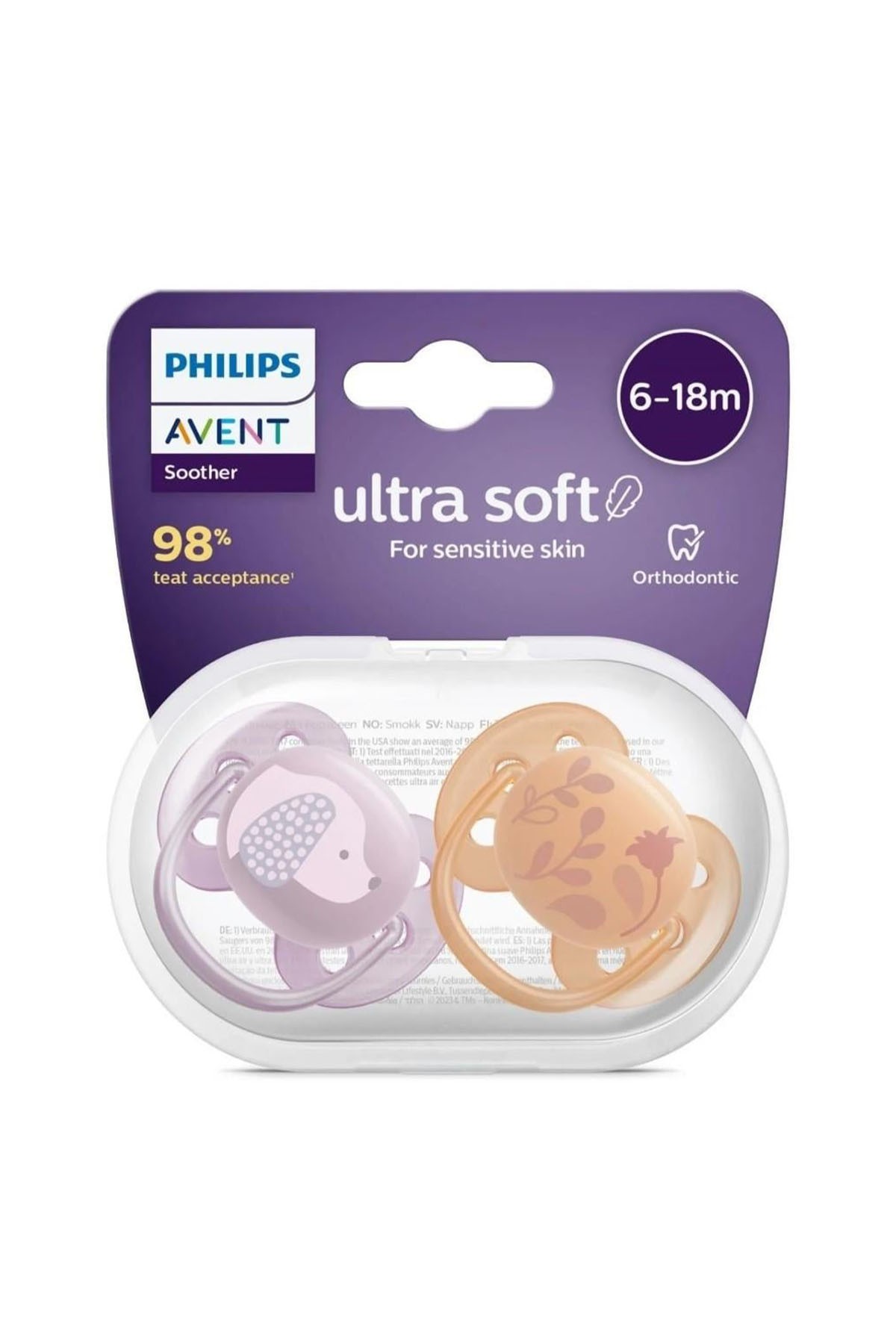 Philips Avent Ultra Yumuşak Emzik 6-18 ay 2li Kız