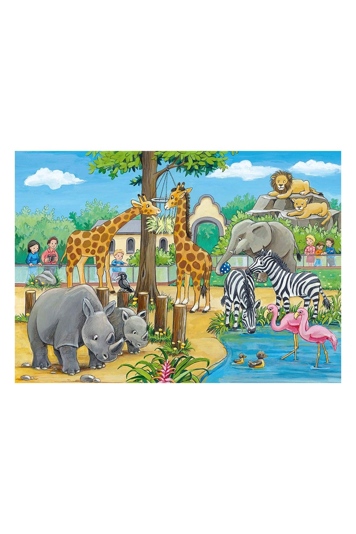 Ravensburger Hayvanat Bahçesi 2x24 Parça Puzzle 078066
