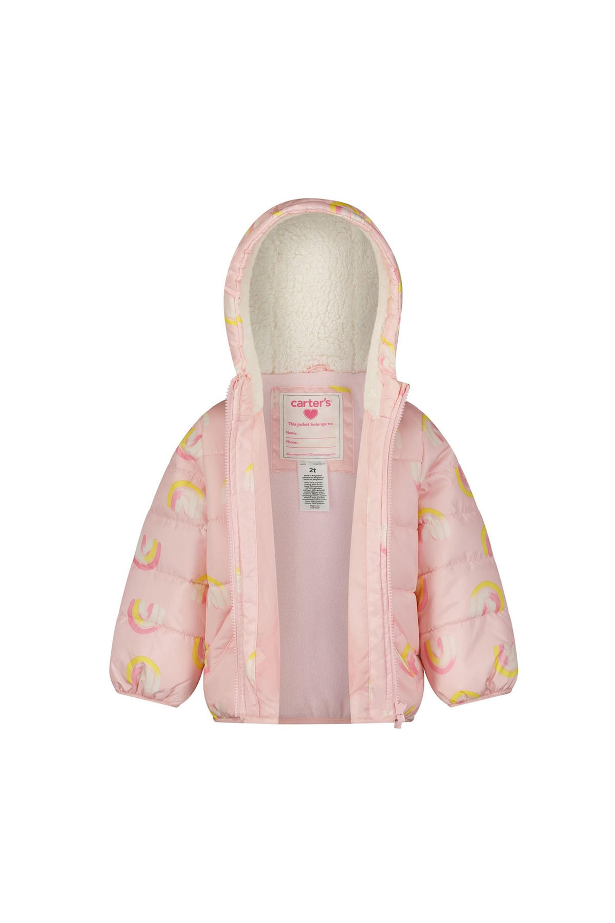 Carter's Kız Bebek Mont Sarı Pembe