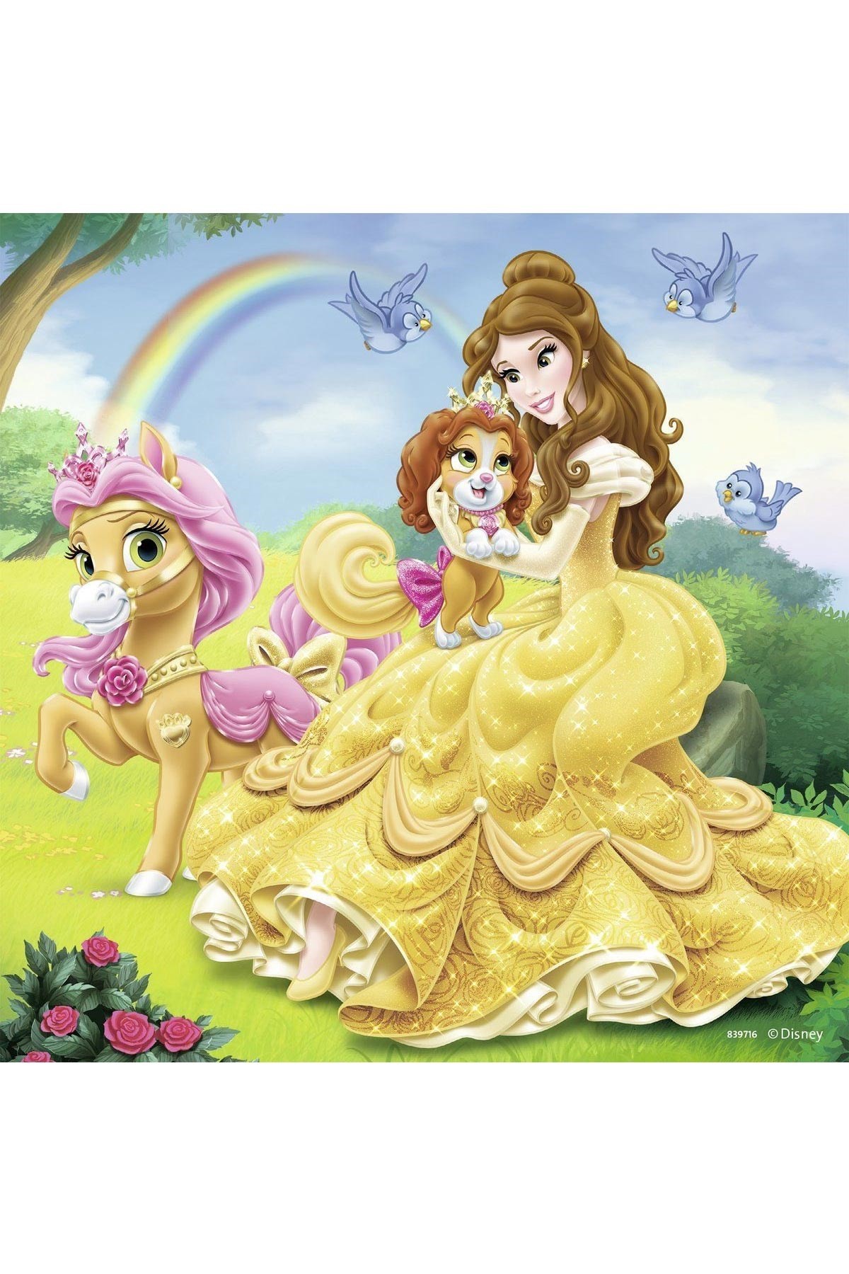 Ravensburger 3x49 Parçalı Puzzle WD Belle Cinderella Rapunzel